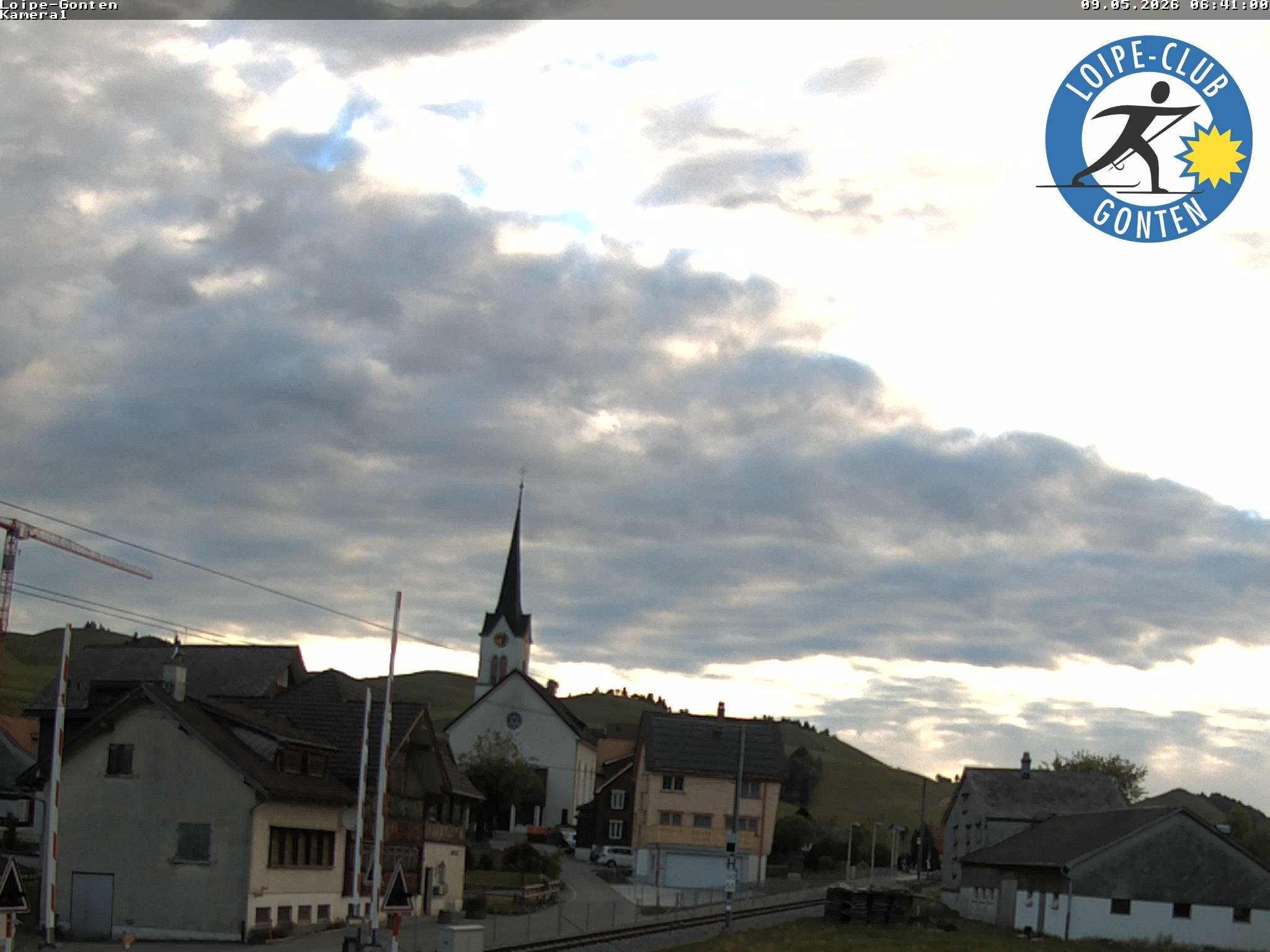 Archiv Foto Webcam Gonten - Blick zur Kirche