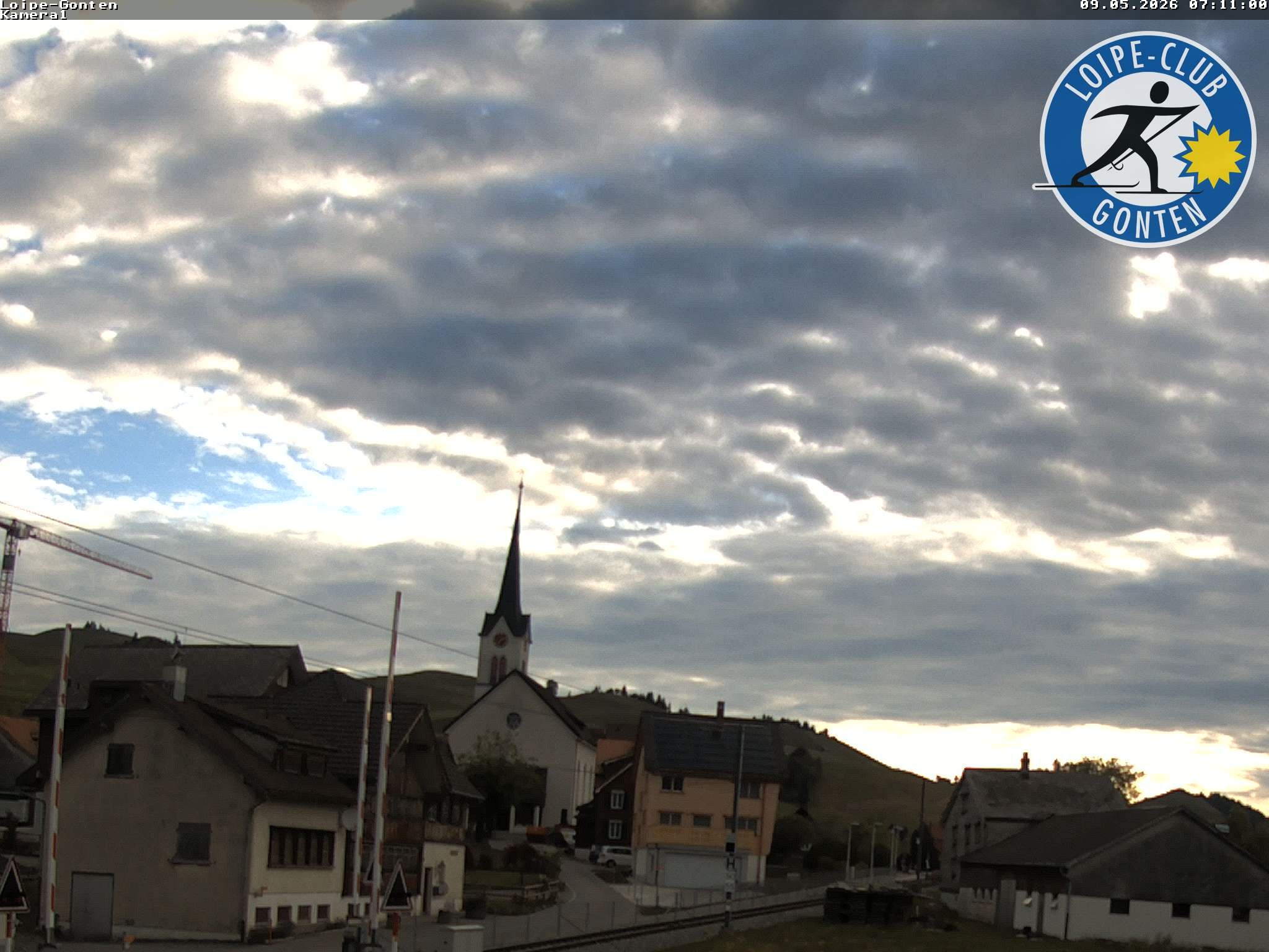 Archiv Foto Webcam Gonten - Blick zur Kirche