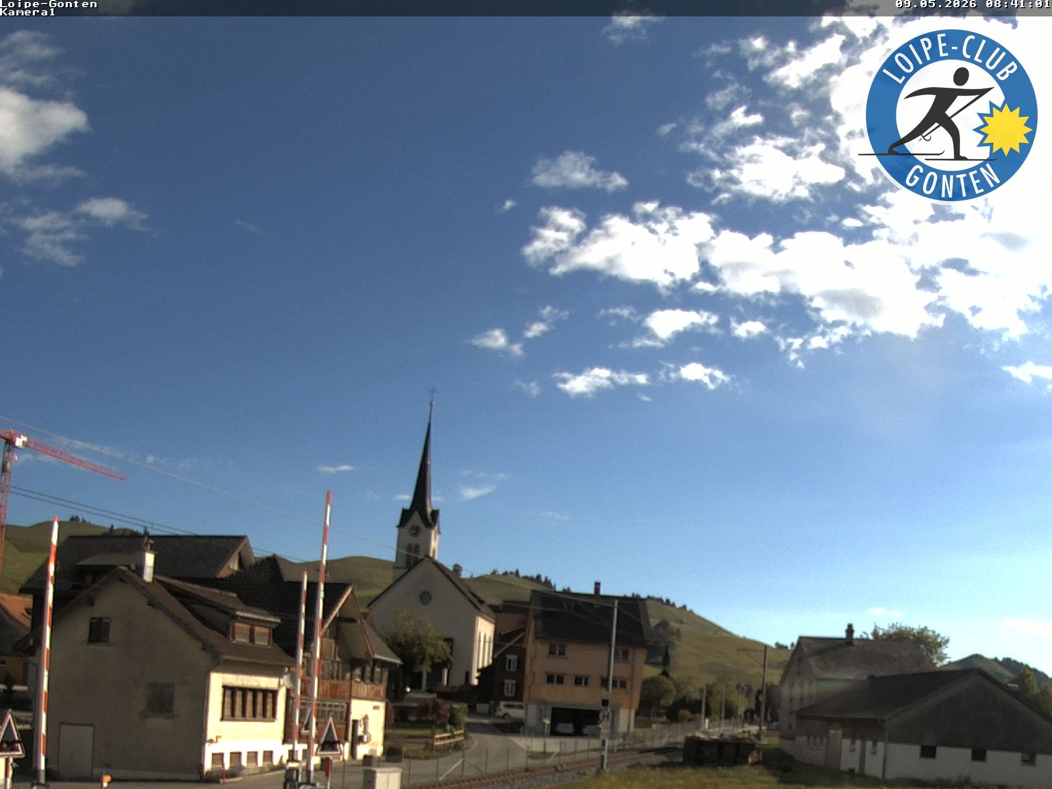 Archiv Foto Webcam Gonten - Blick zur Kirche