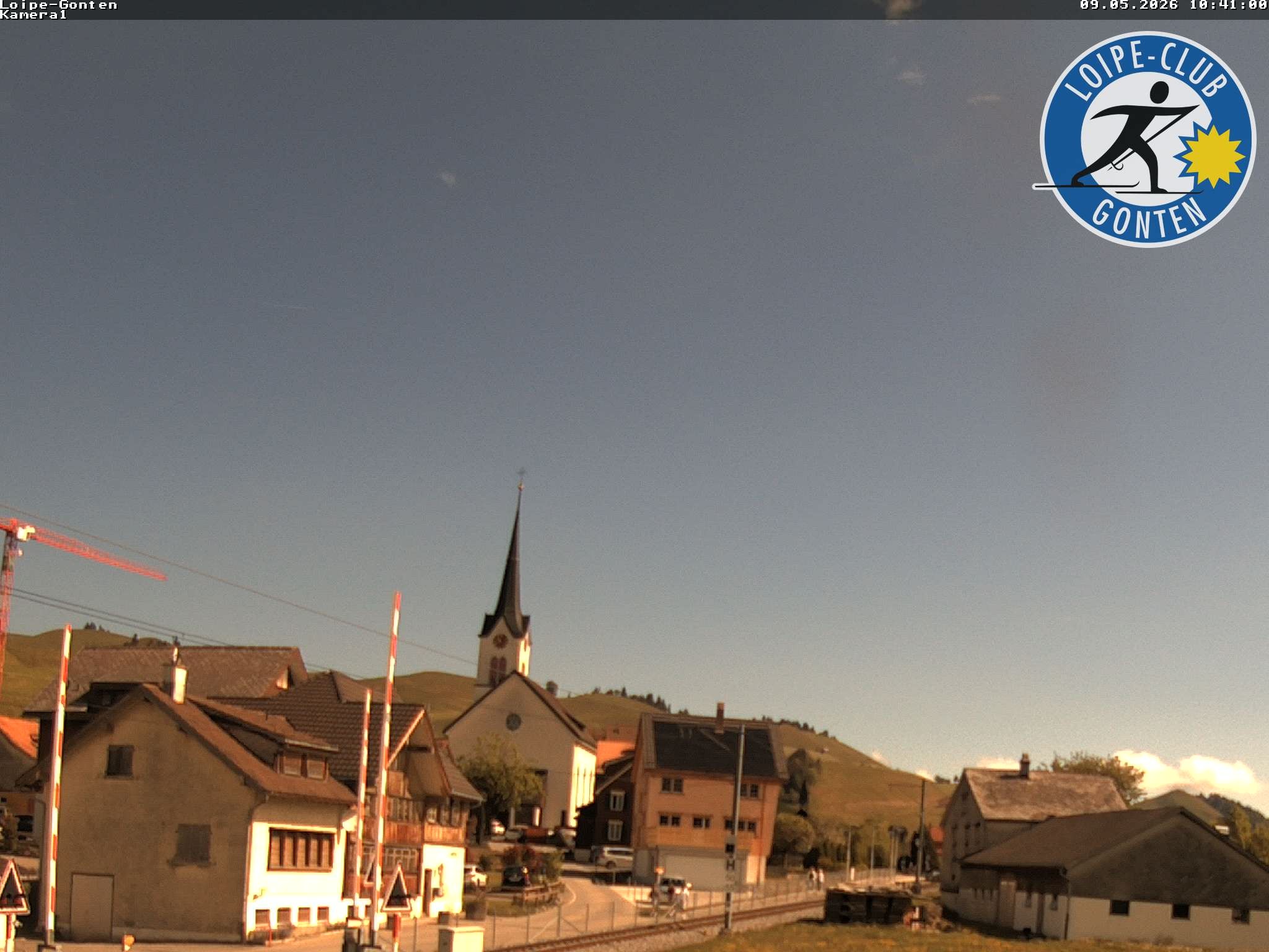 Archiv Foto Webcam Gonten - Blick zur Kirche