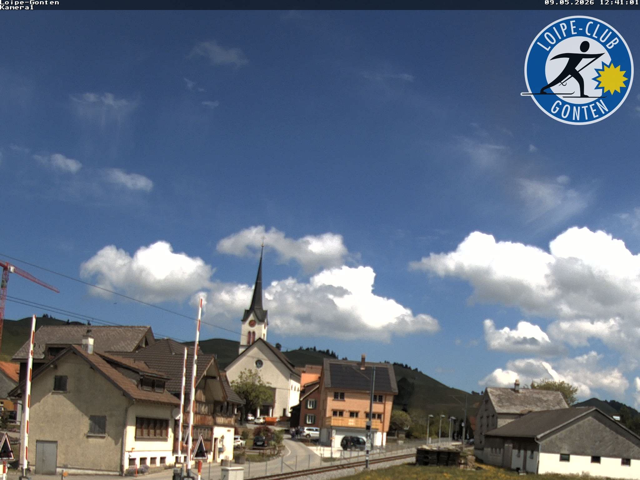 Archiv Foto Webcam Gonten - Blick zur Kirche
