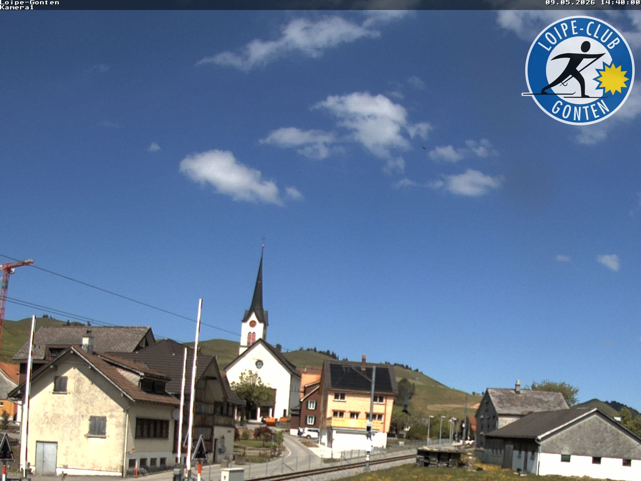 Archiv Foto Webcam Gonten - Blick zur Kirche