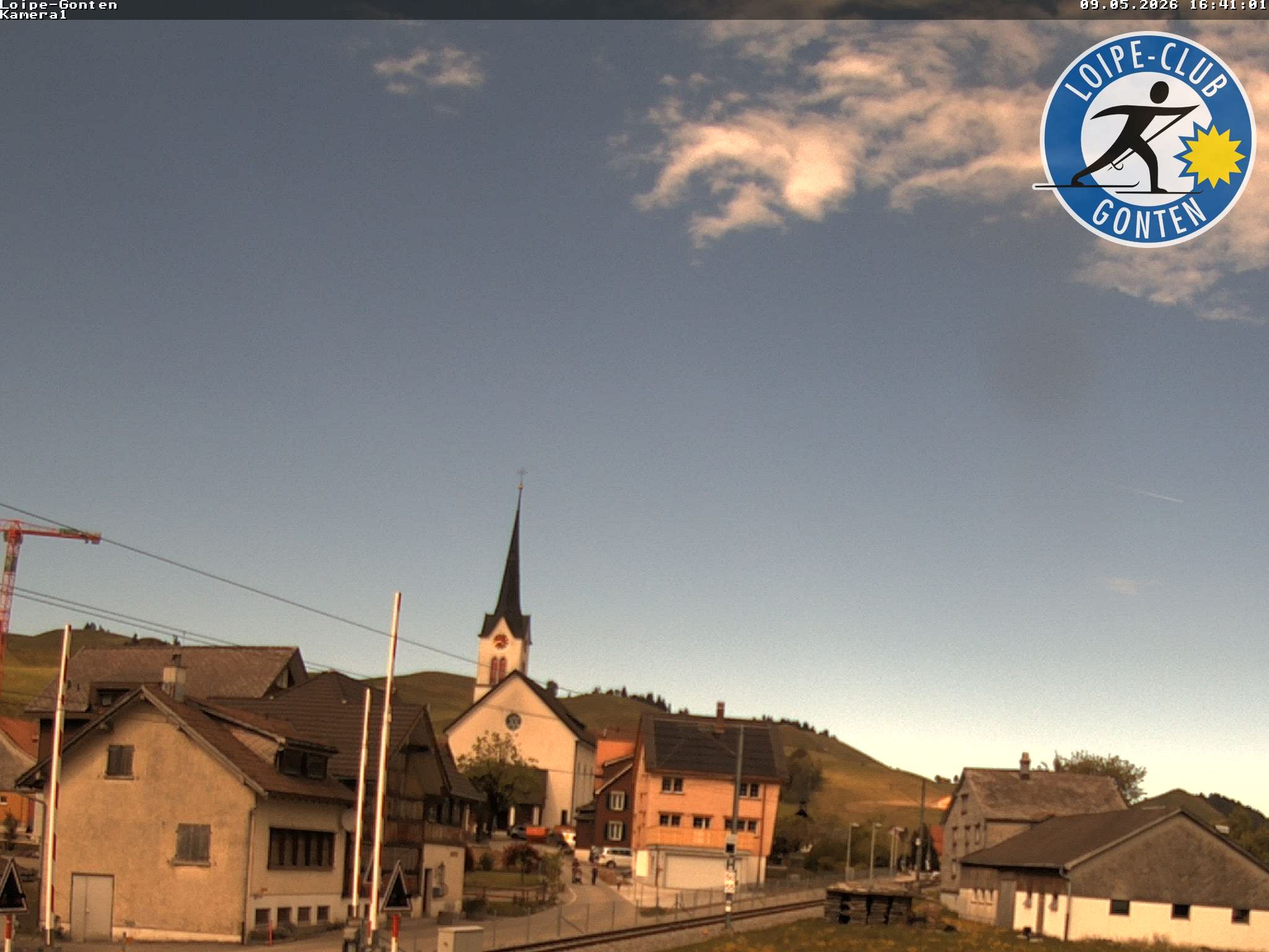 Archiv Foto Webcam Gonten - Blick zur Kirche