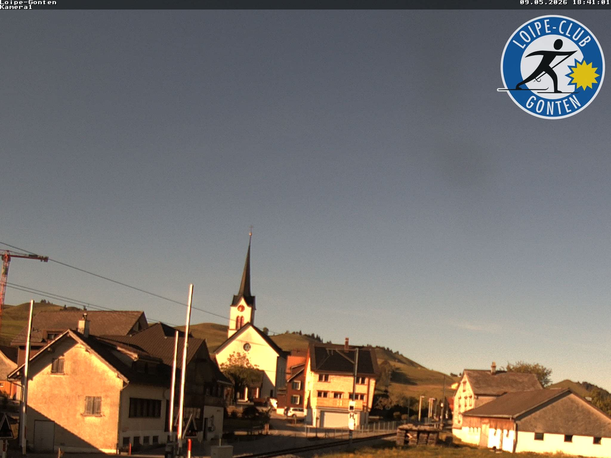 Archiv Foto Webcam Gonten - Blick zur Kirche