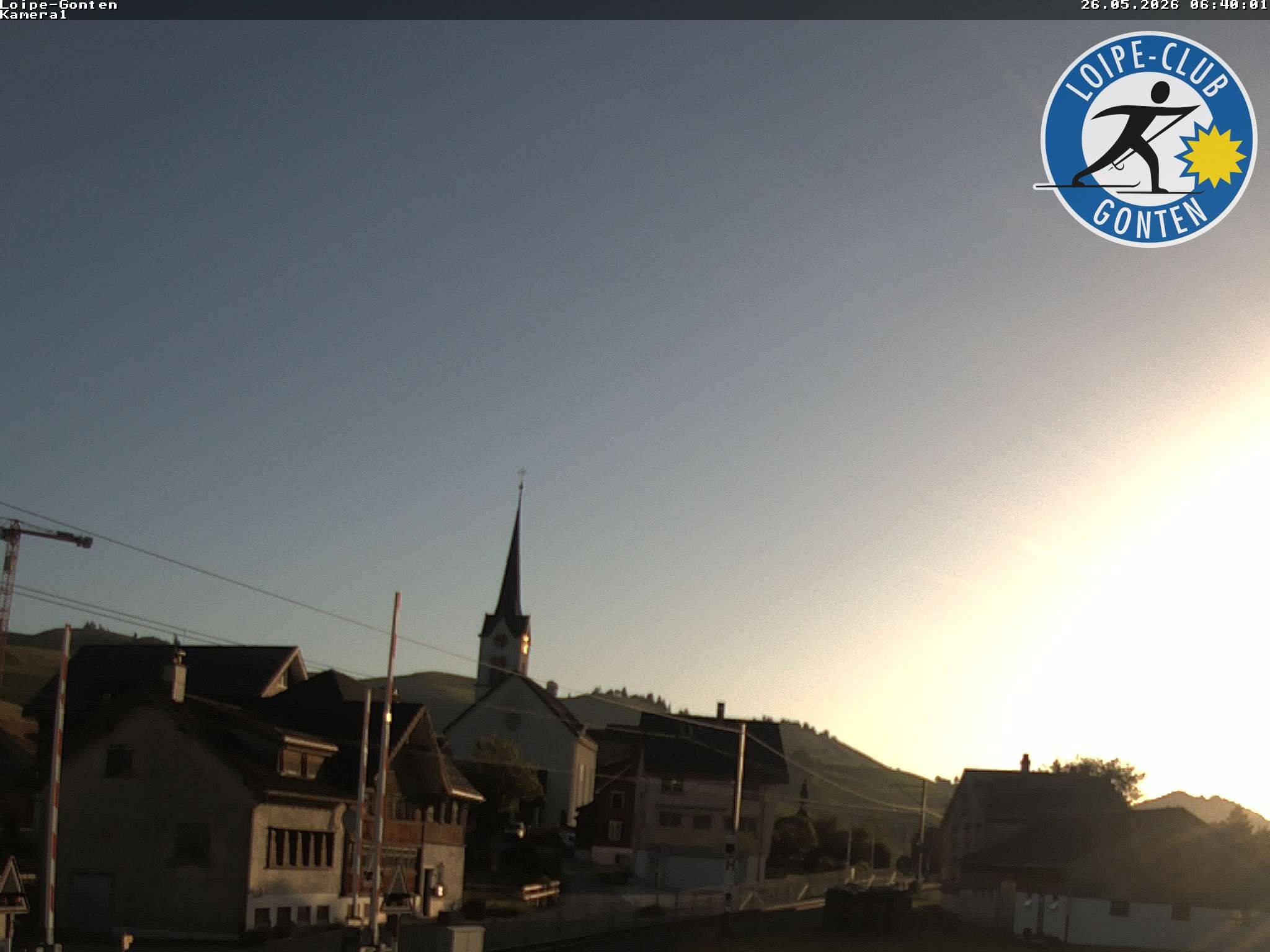 Archiv Foto Webcam Gonten - Blick zur Kirche