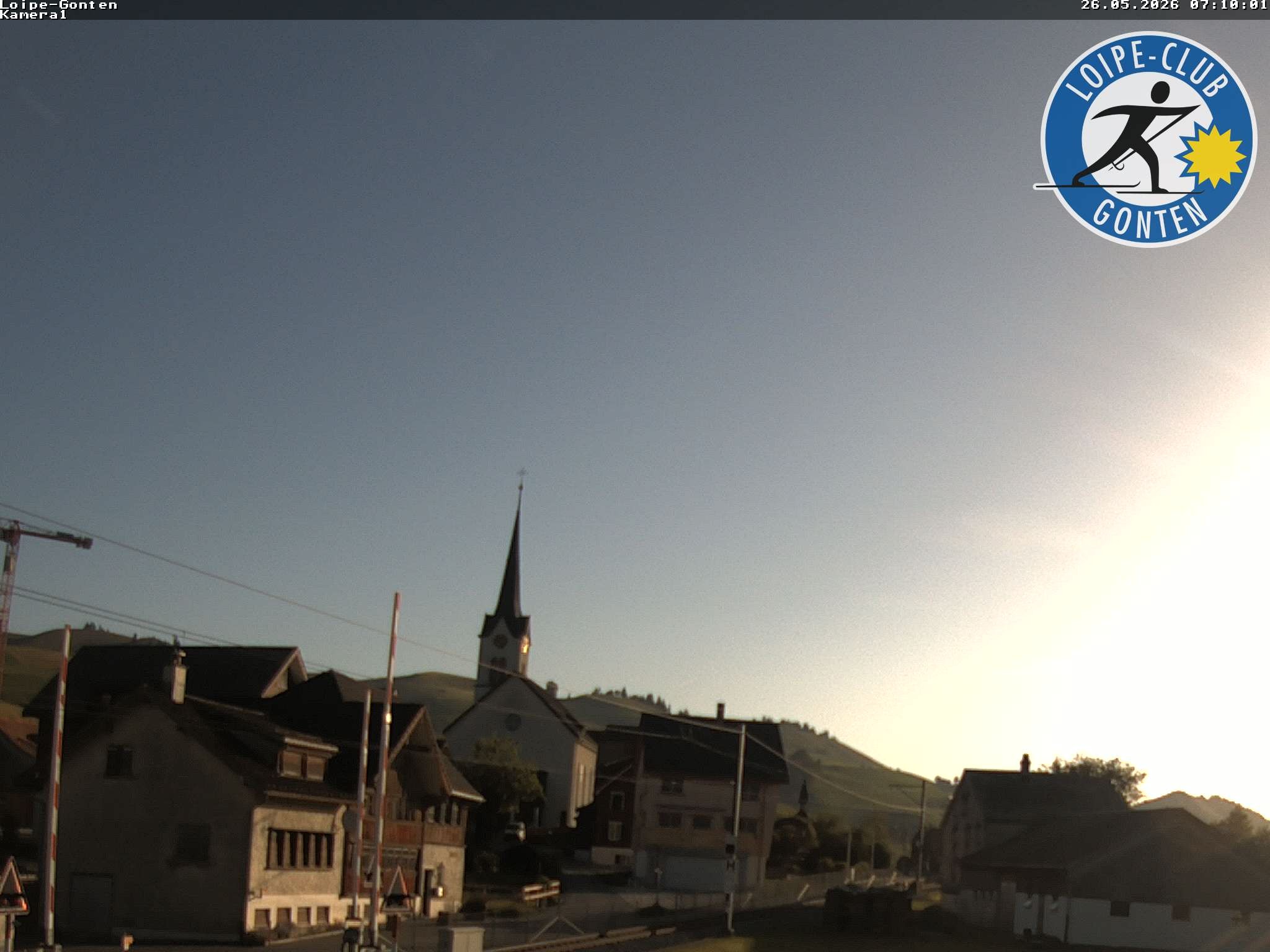 Archiv Foto Webcam Gonten - Blick zur Kirche