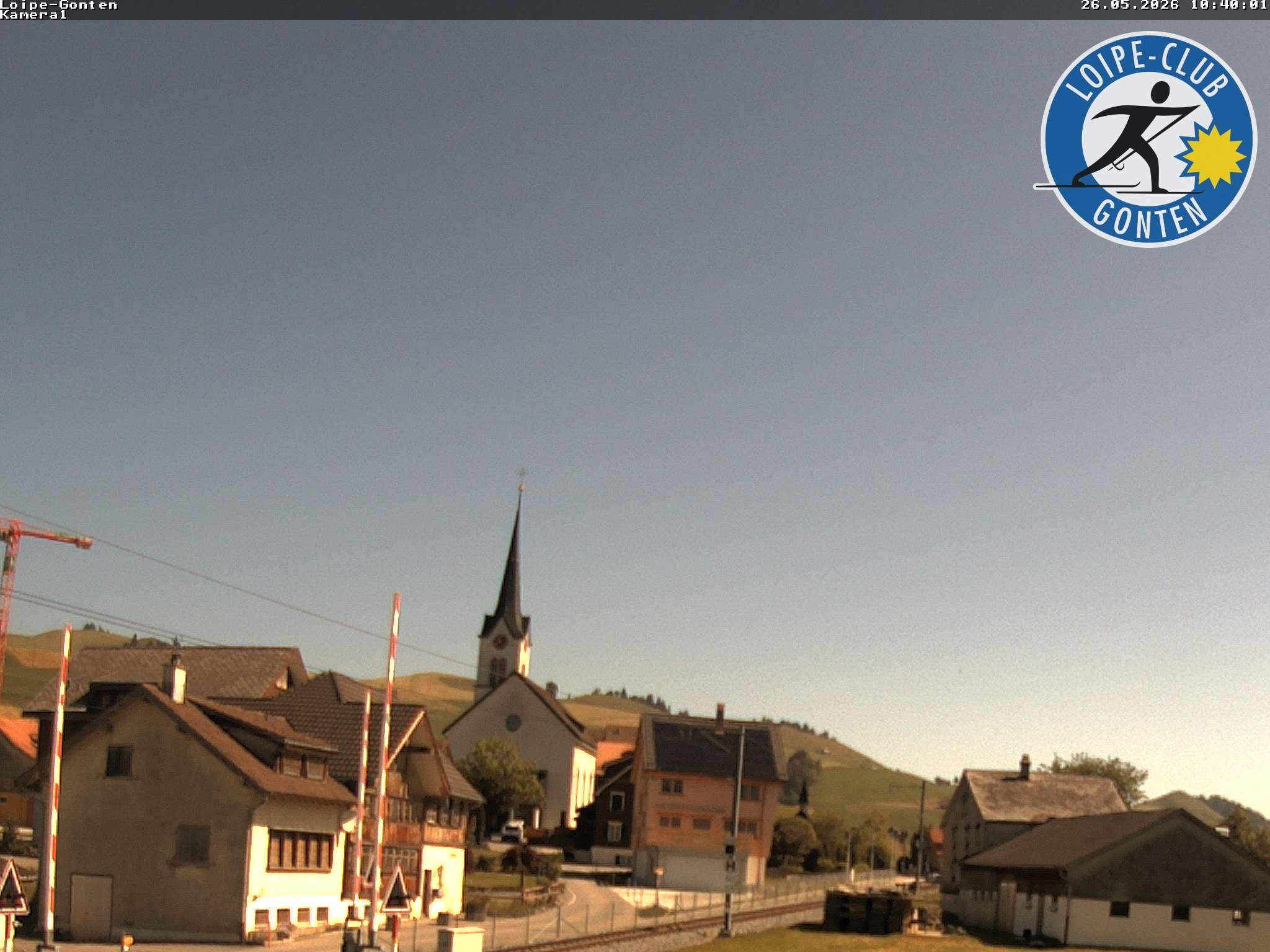 Archiv Foto Webcam Gonten - Blick zur Kirche
