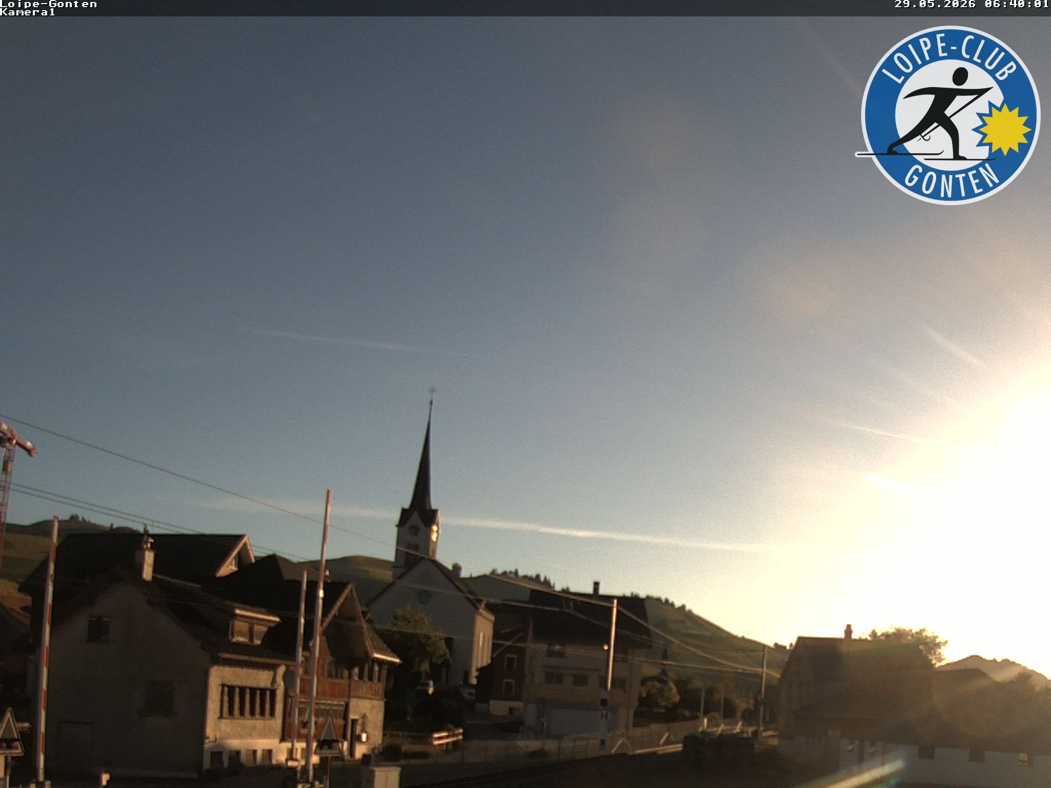 Archiv Foto Webcam Gonten - Blick zur Kirche