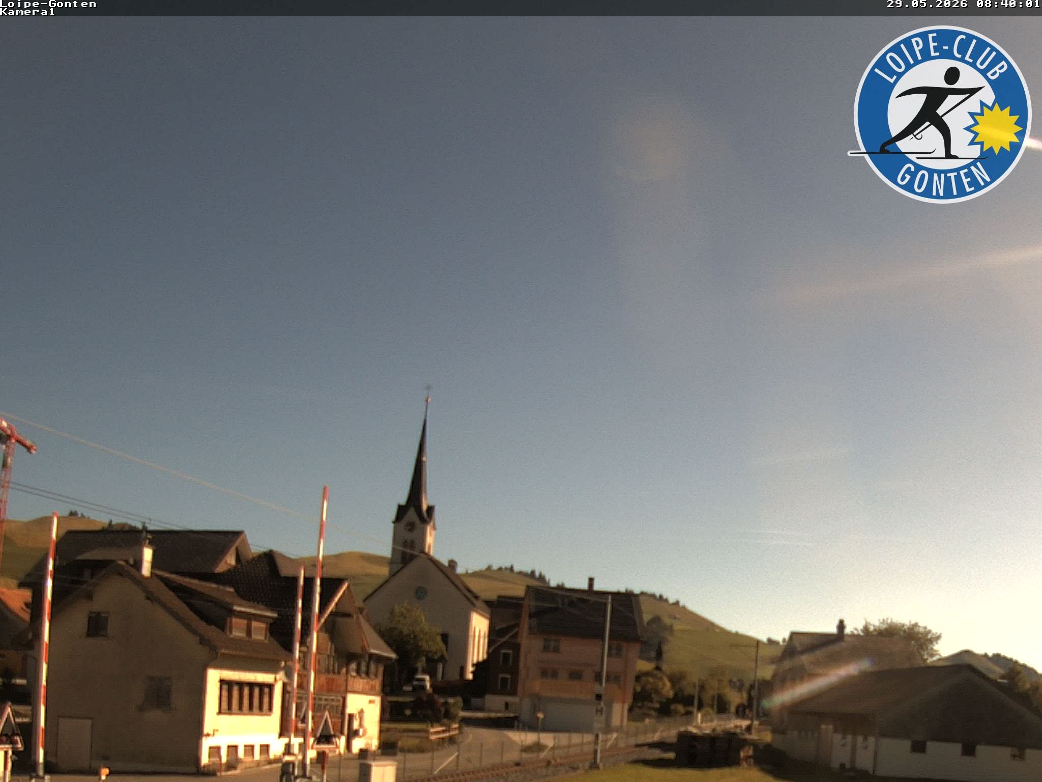 Archiv Foto Webcam Gonten - Blick zur Kirche