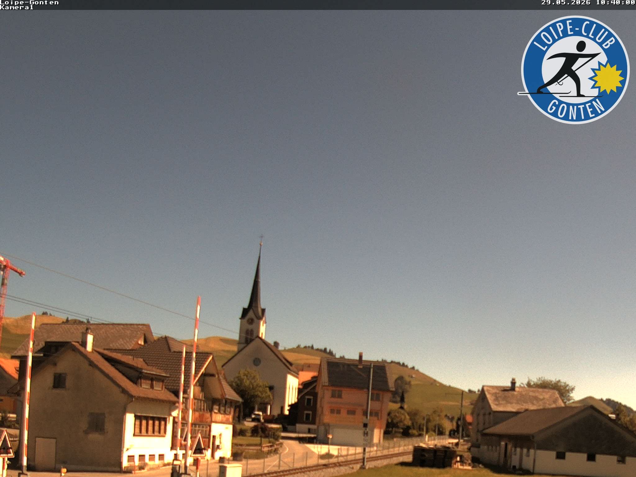 Archiv Foto Webcam Gonten - Blick zur Kirche