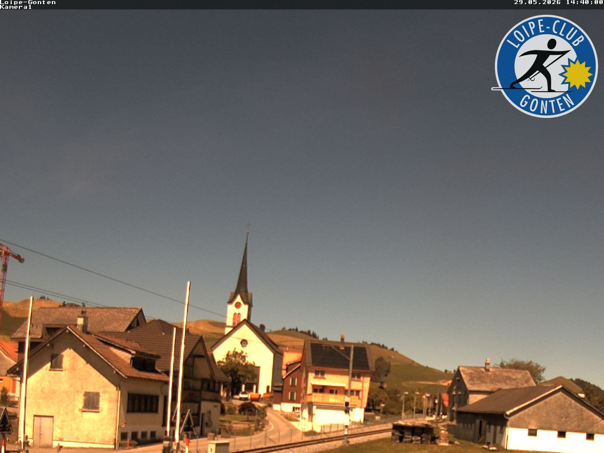 Archiv Foto Webcam Gonten - Blick zur Kirche