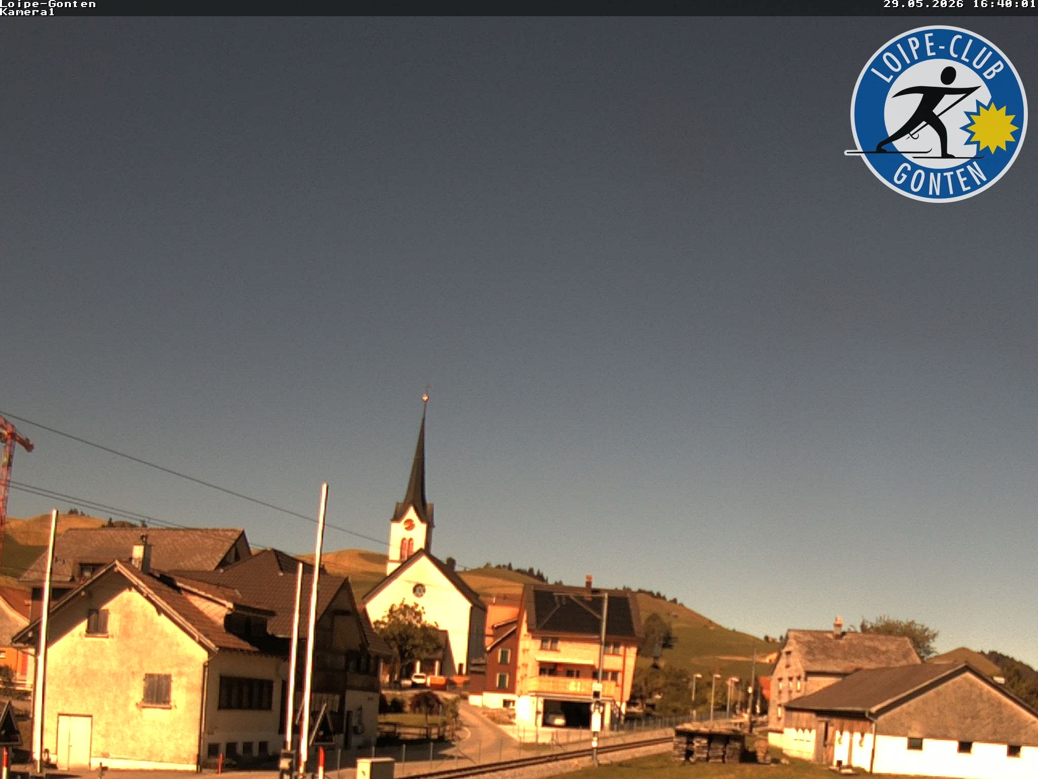 Archiv Foto Webcam Gonten - Blick zur Kirche