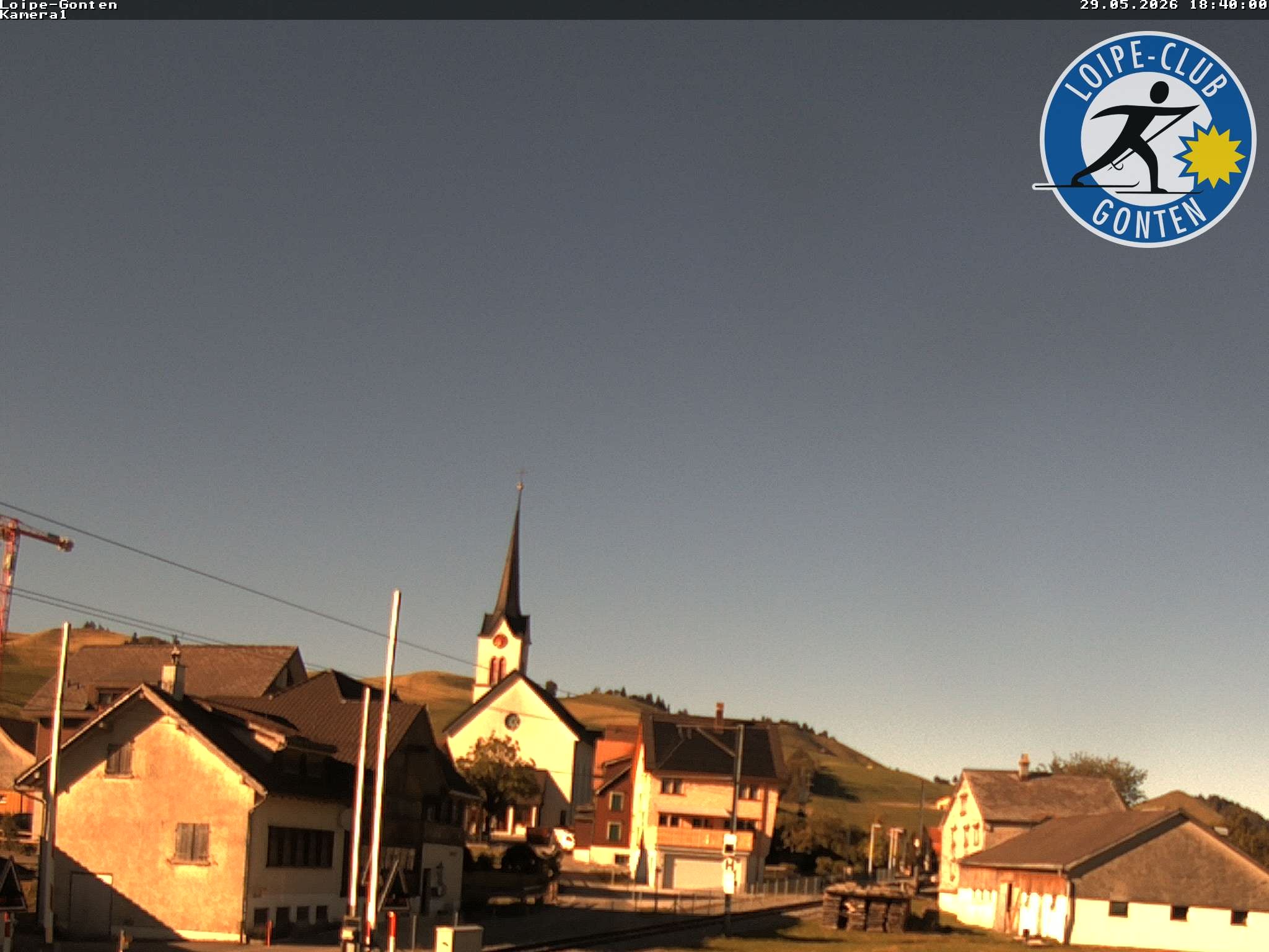 Archiv Foto Webcam Gonten - Blick zur Kirche