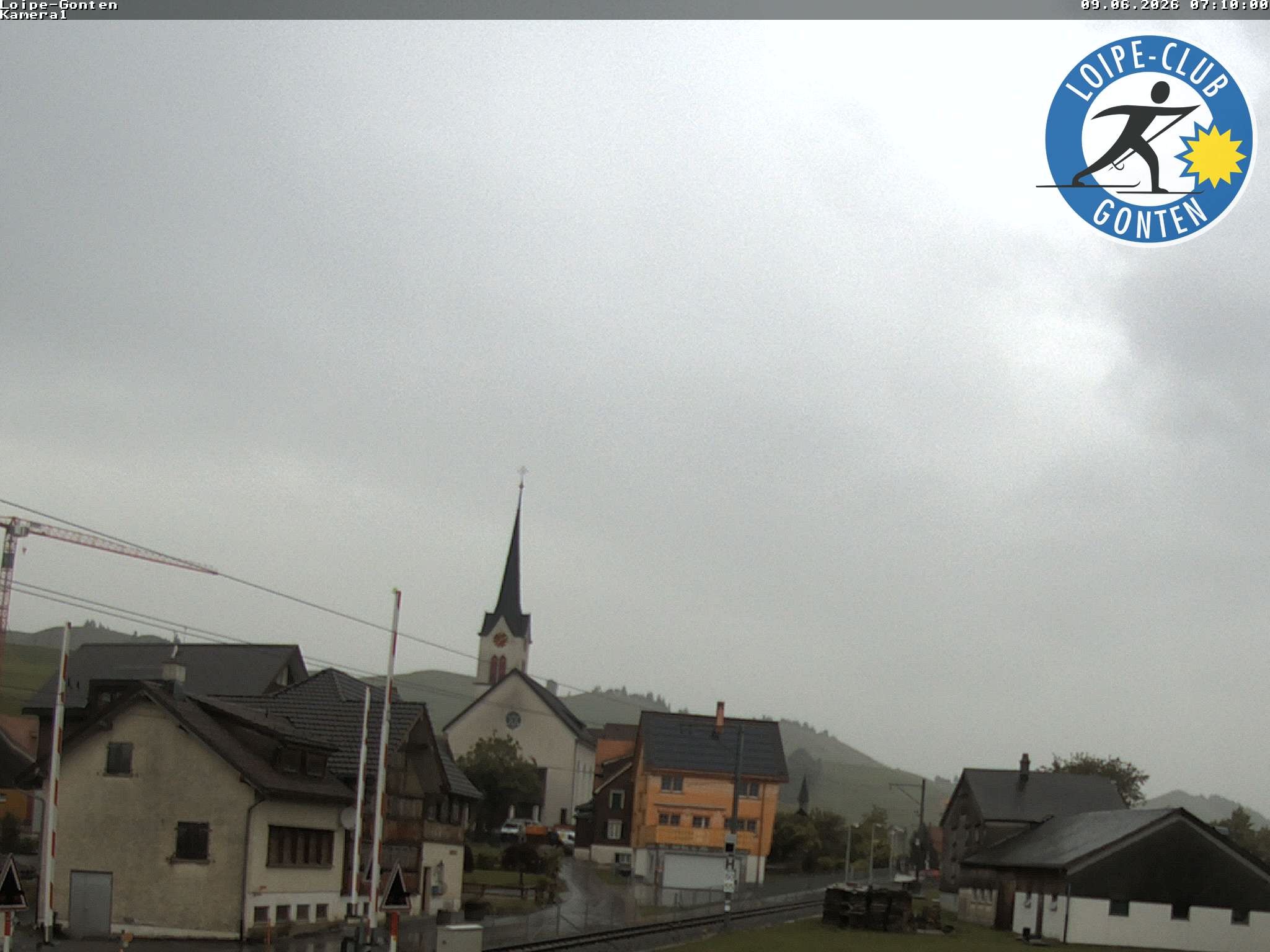Archiv Foto Webcam Gonten - Blick zur Kirche