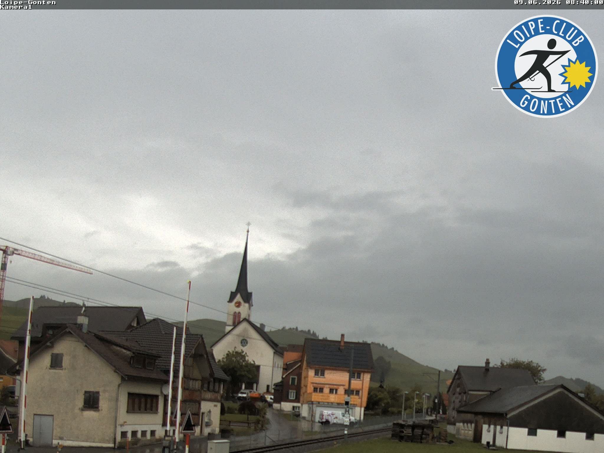 Archiv Foto Webcam Gonten - Blick zur Kirche