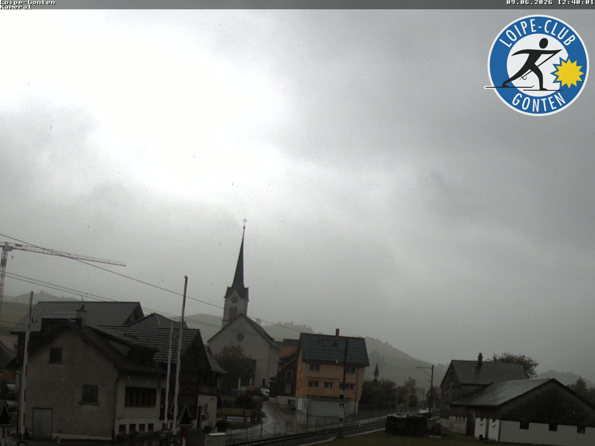 Archiv Foto Webcam Gonten - Blick zur Kirche