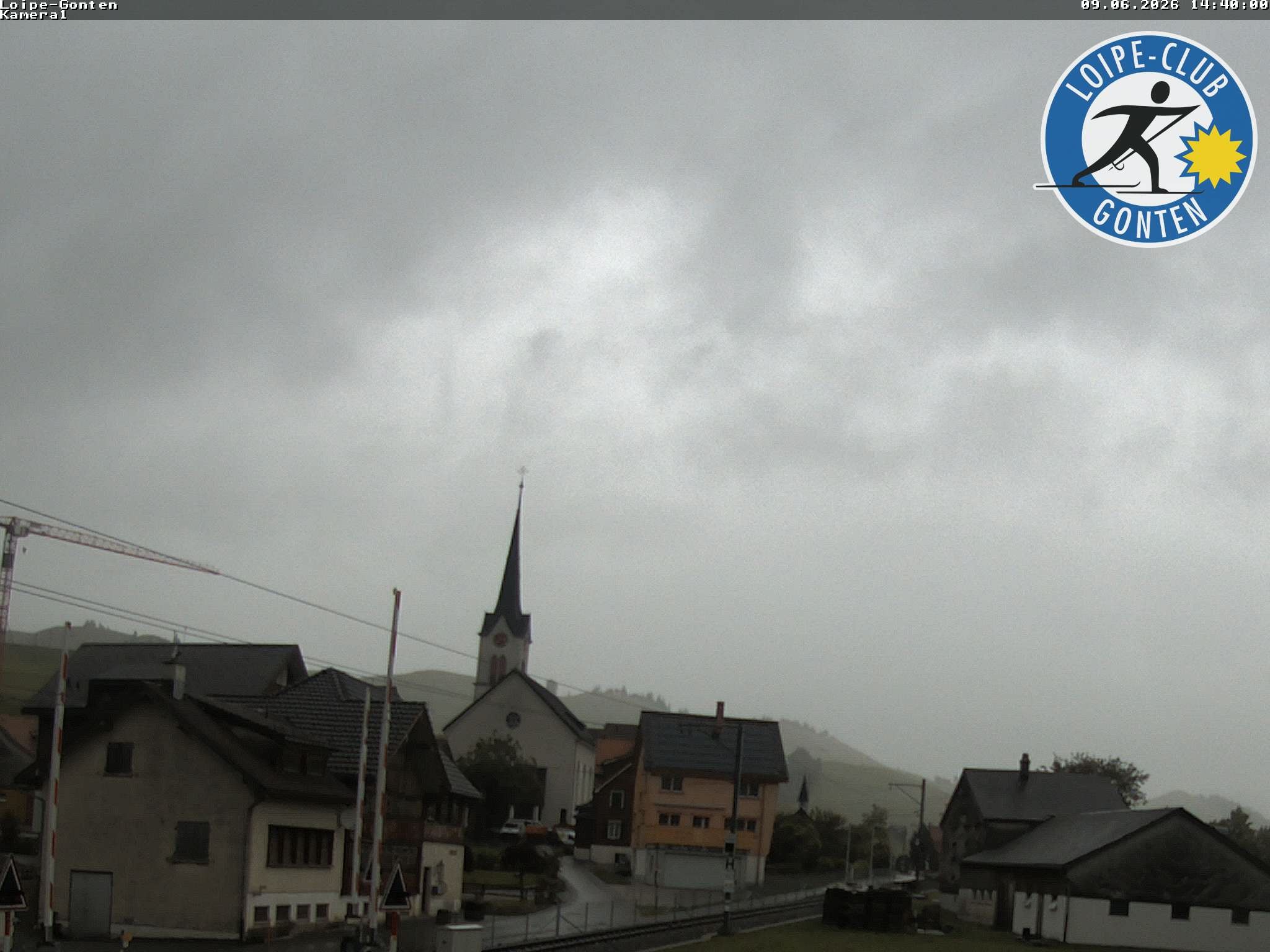 Archiv Foto Webcam Gonten - Blick zur Kirche