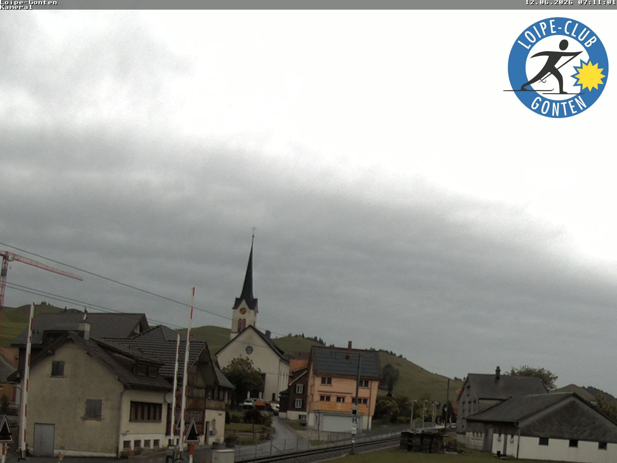 Archiv Foto Webcam Gonten - Blick zur Kirche