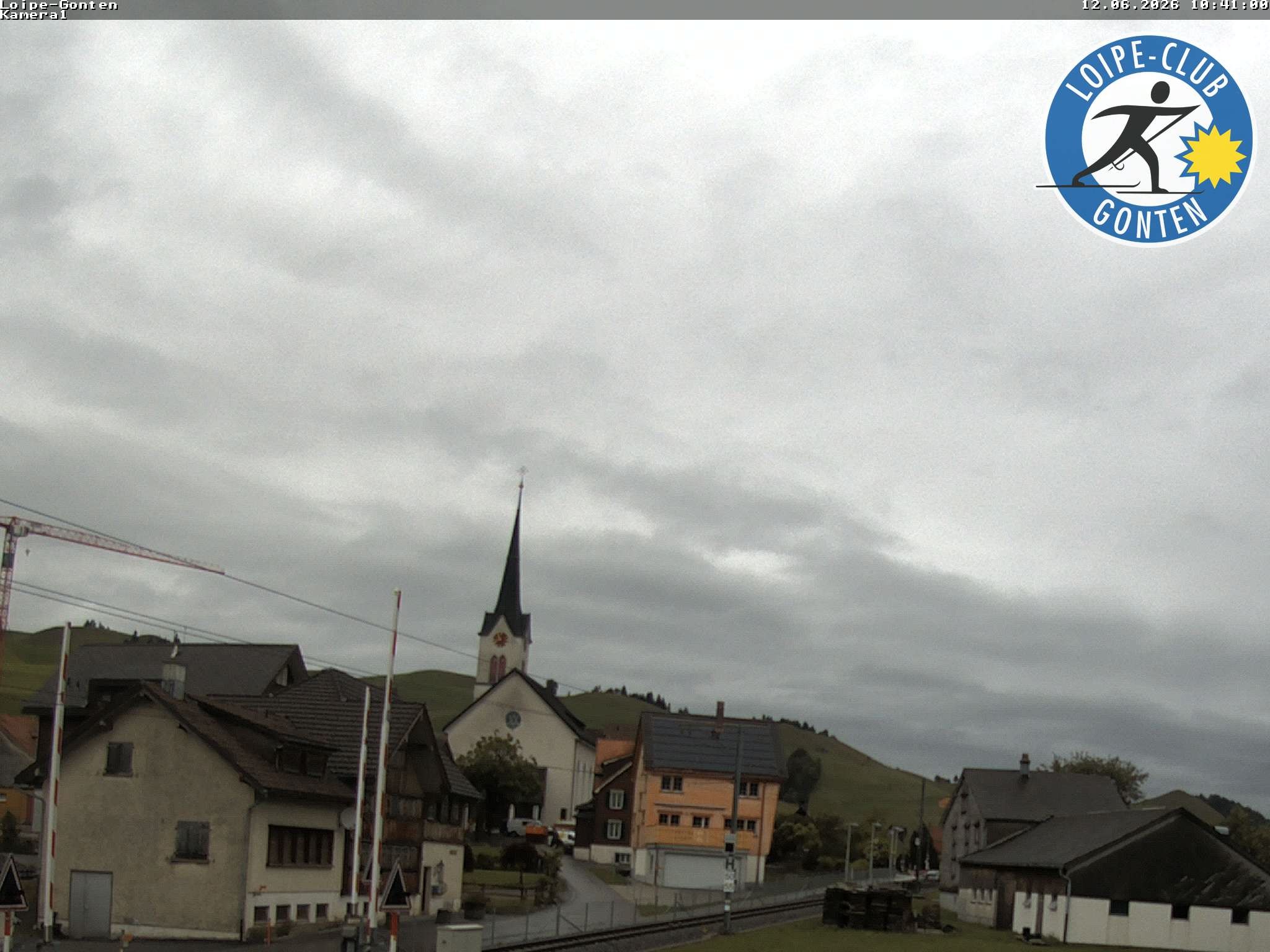 Archiv Foto Webcam Gonten - Blick zur Kirche