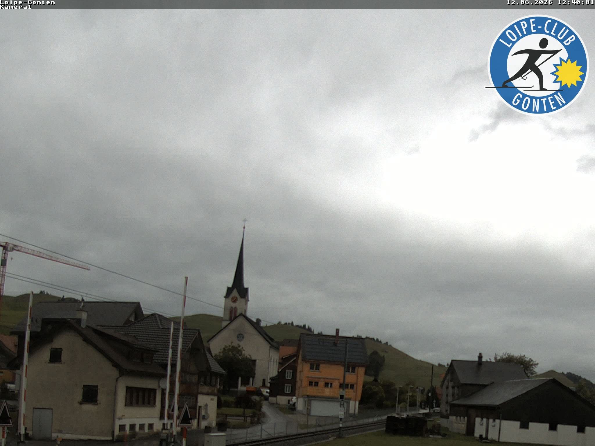 Archiv Foto Webcam Gonten - Blick zur Kirche