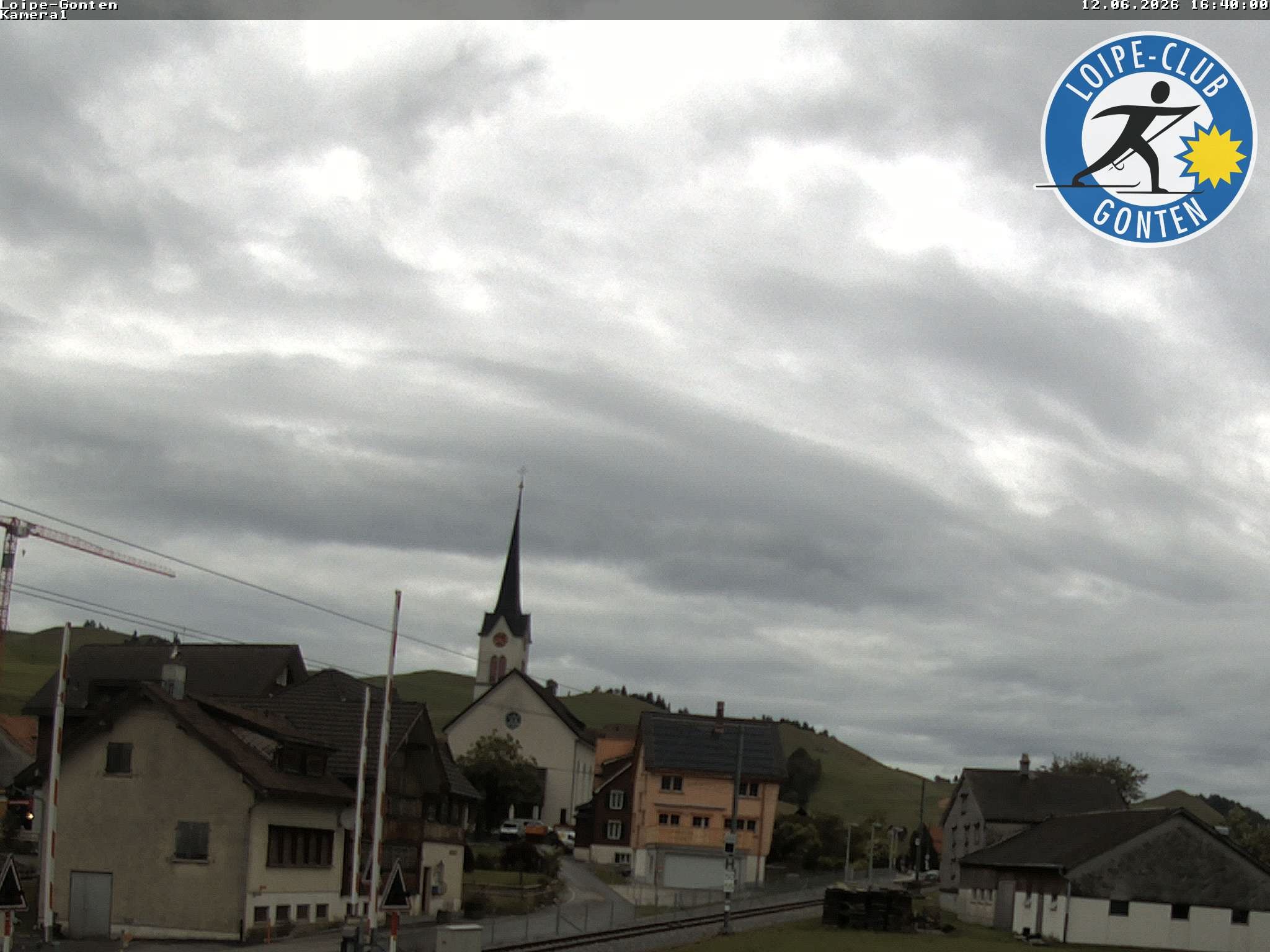 Archiv Foto Webcam Gonten - Blick zur Kirche
