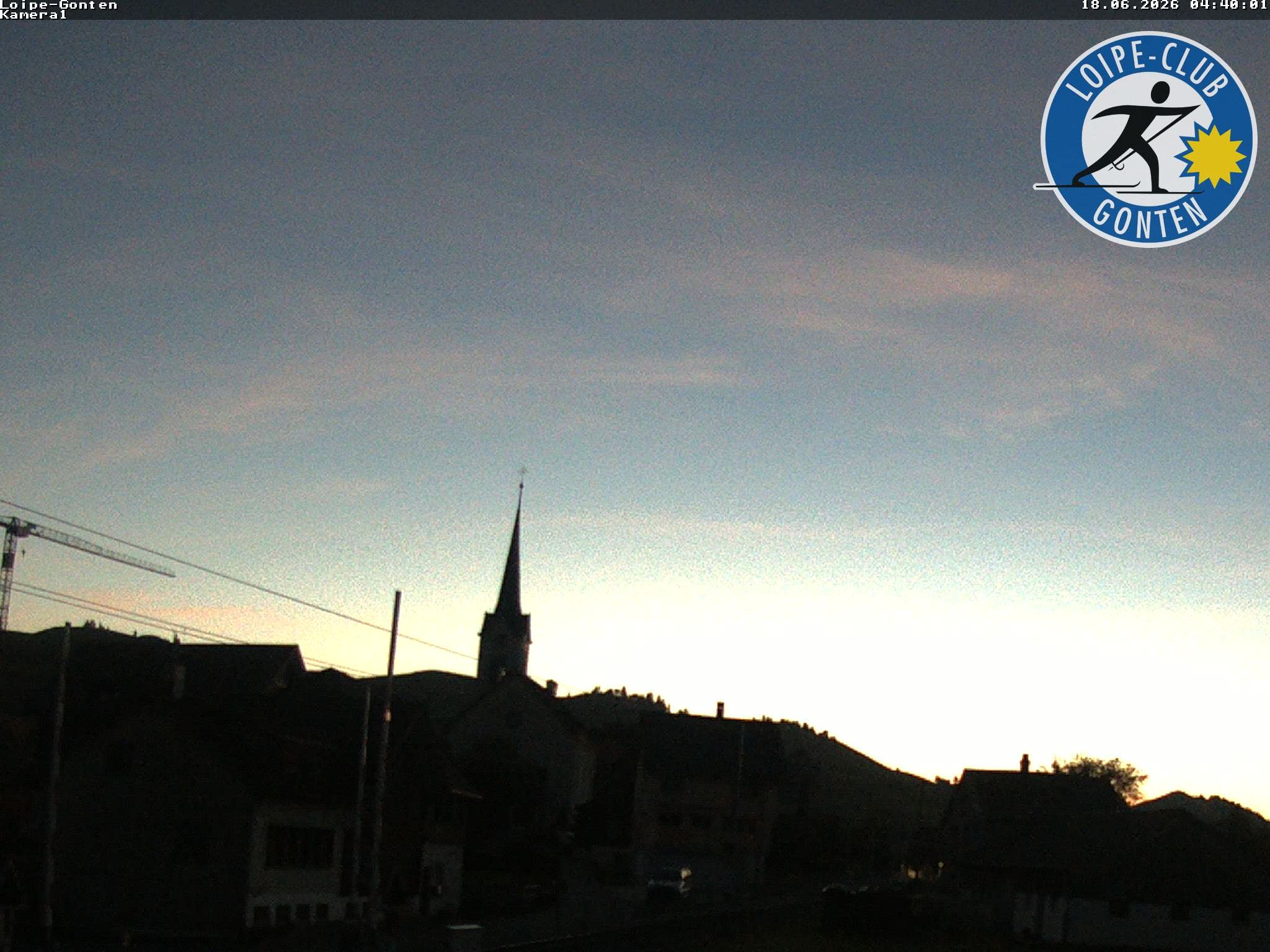 Archiv Foto Webcam Gonten - Blick zur Kirche