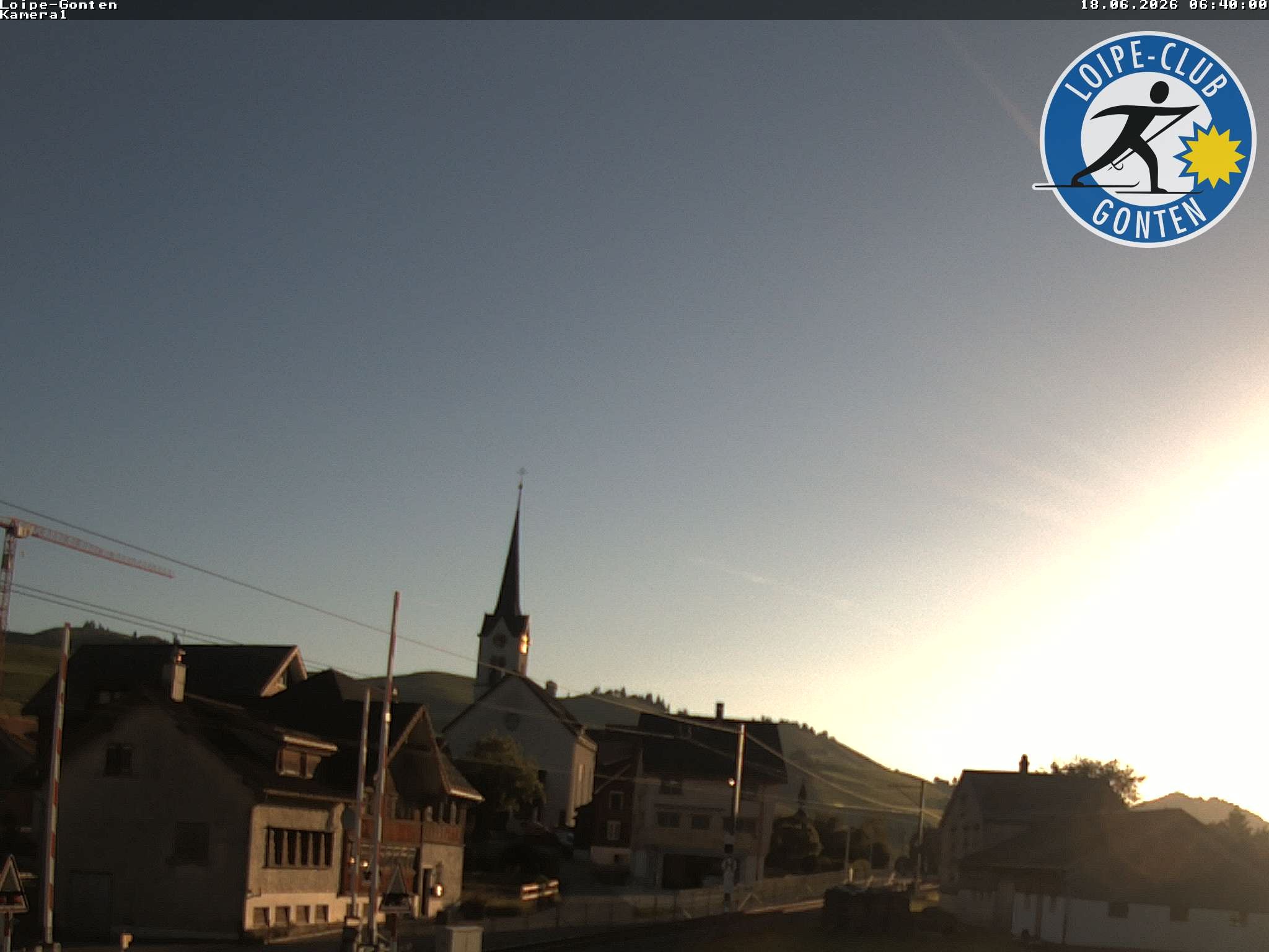 Archiv Foto Webcam Gonten - Blick zur Kirche