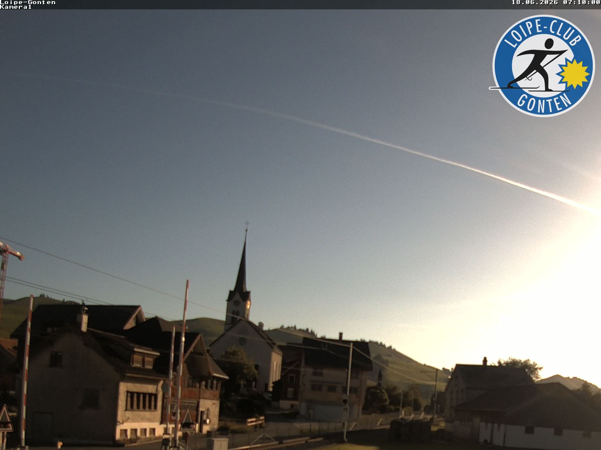 Archiv Foto Webcam Gonten - Blick zur Kirche