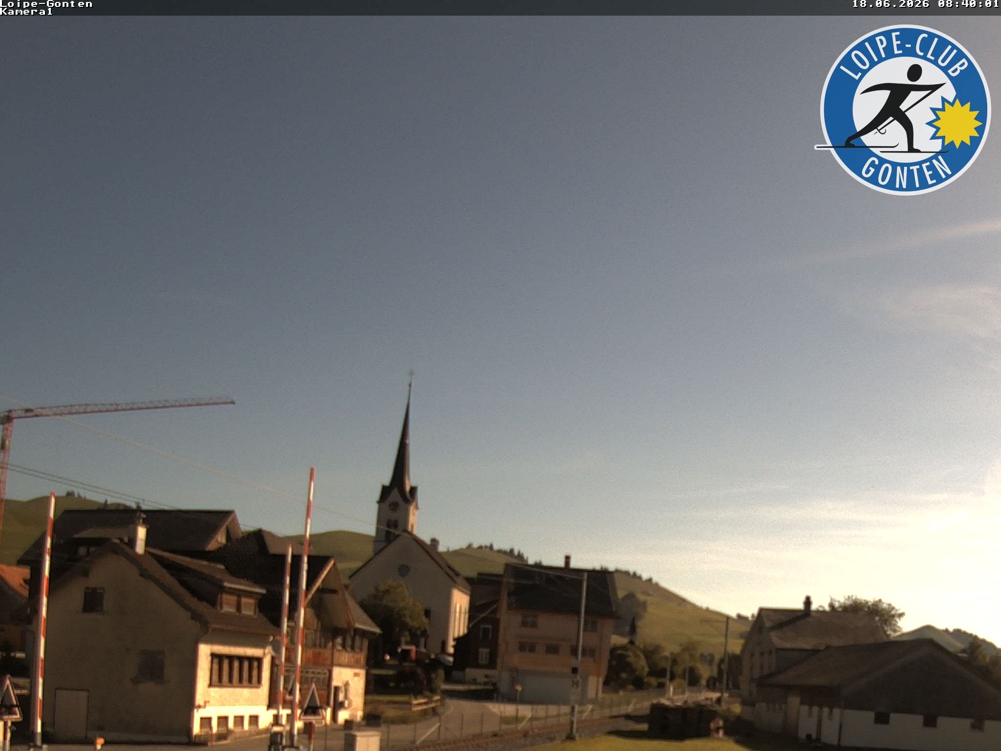 Archiv Foto Webcam Gonten - Blick zur Kirche