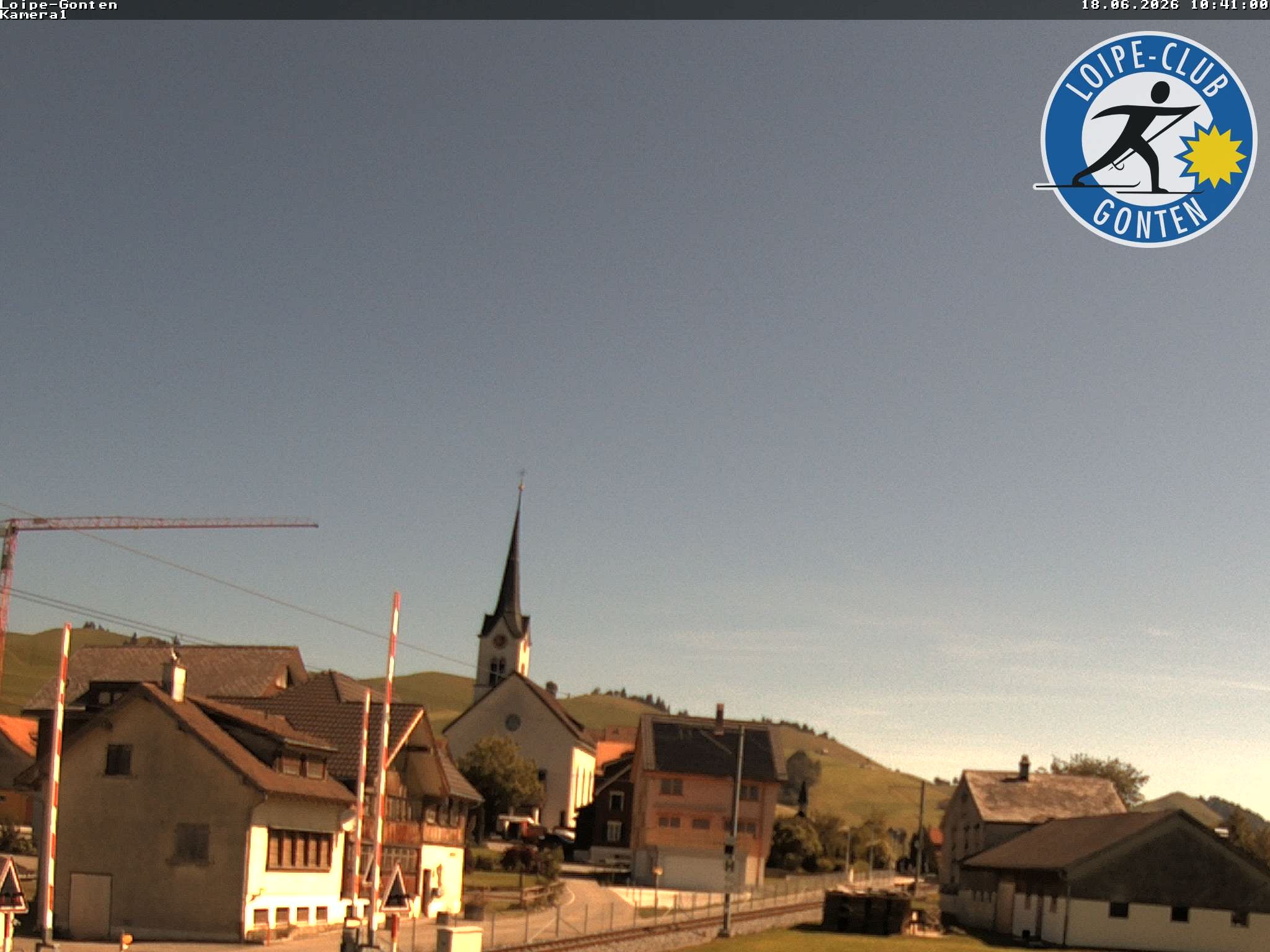 Archiv Foto Webcam Gonten - Blick zur Kirche