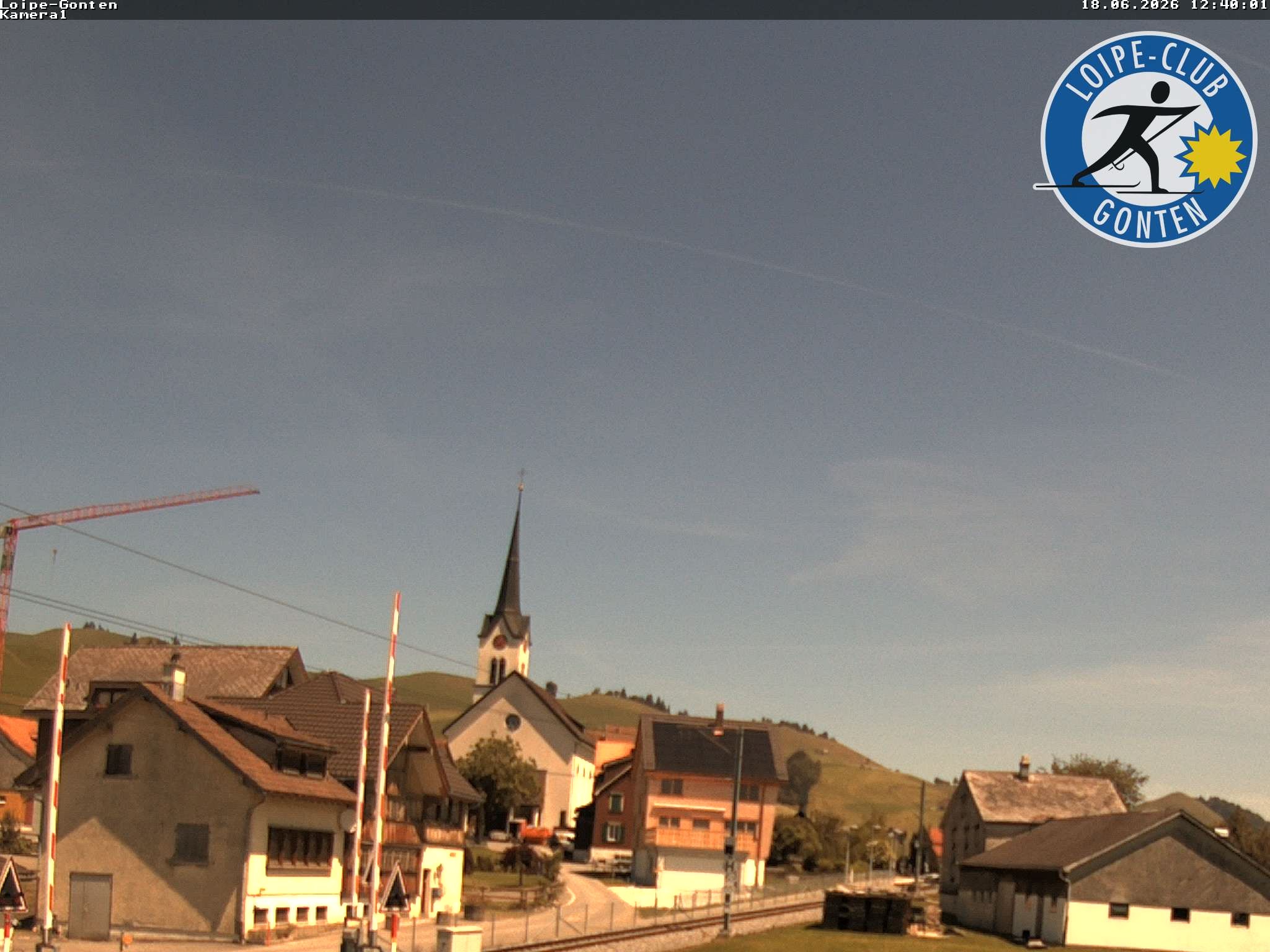 Archiv Foto Webcam Gonten - Blick zur Kirche