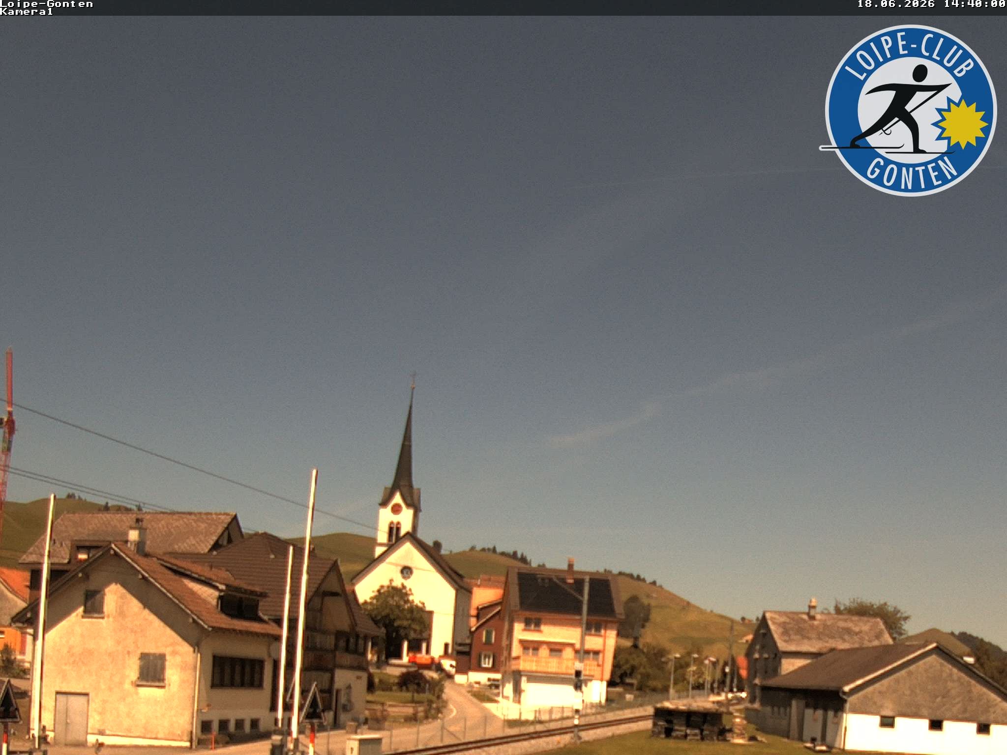 Archiv Foto Webcam Gonten - Blick zur Kirche