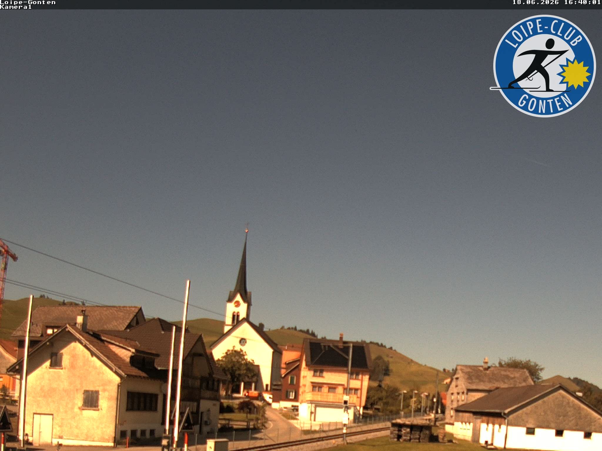 Archiv Foto Webcam Gonten - Blick zur Kirche