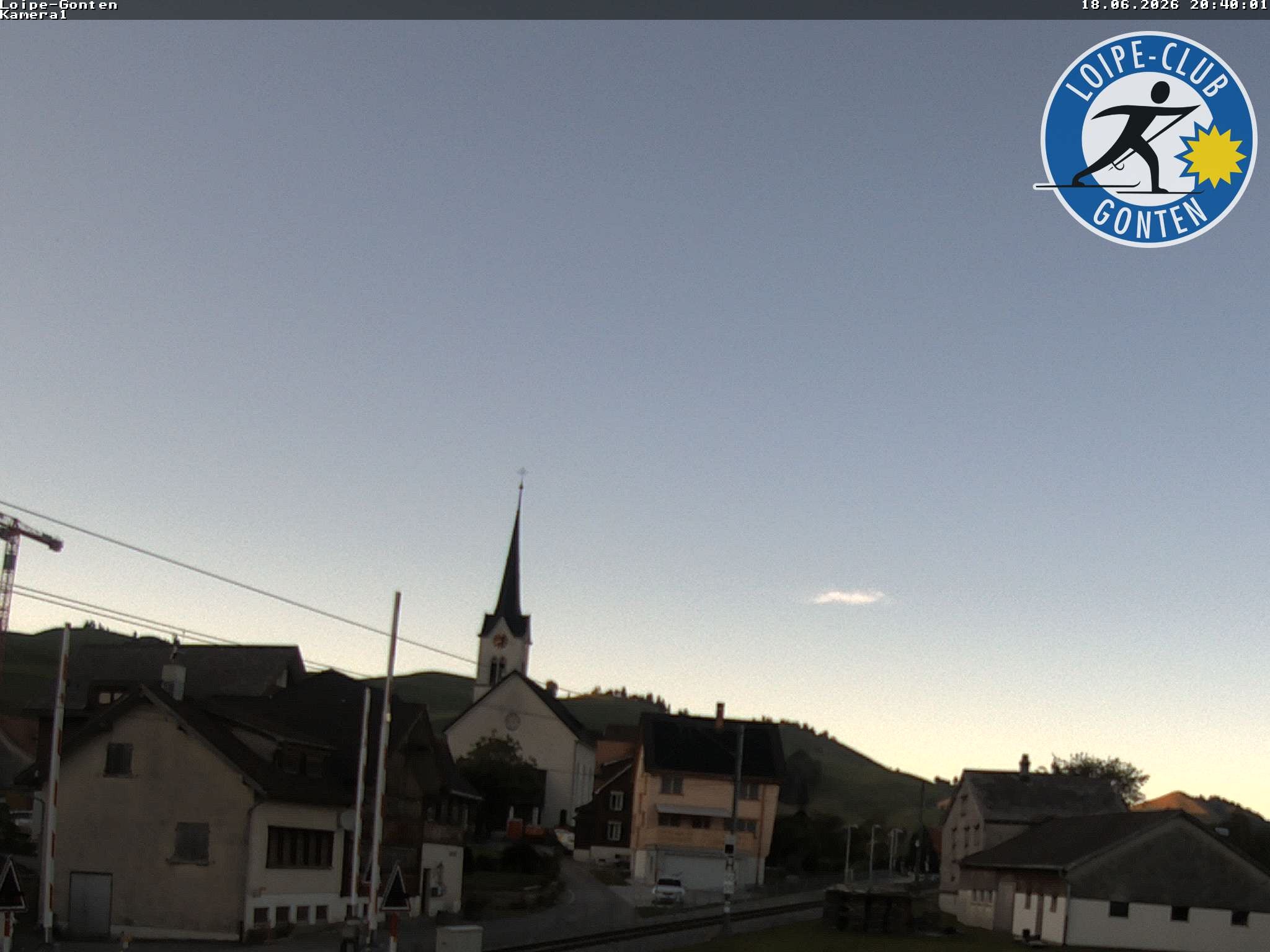 Archiv Foto Webcam Gonten - Blick zur Kirche