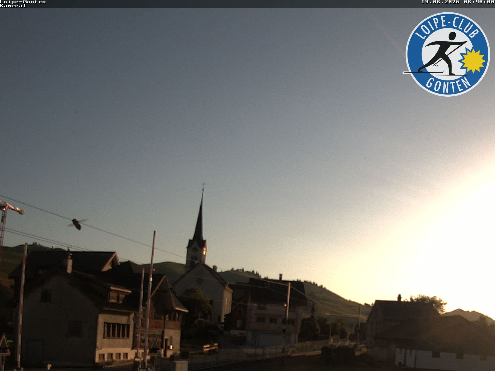 Archiv Foto Webcam Gonten - Blick zur Kirche