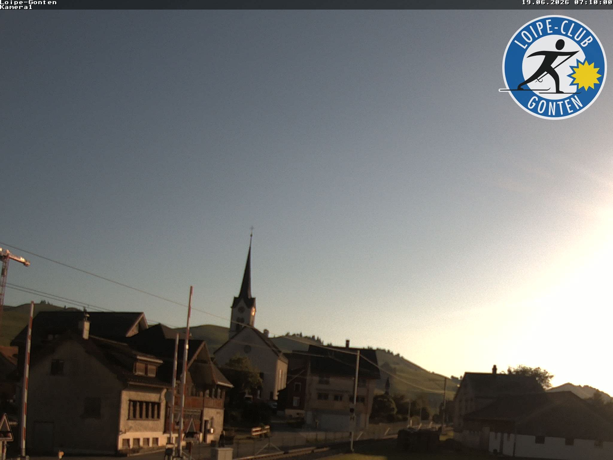Archiv Foto Webcam Gonten - Blick zur Kirche