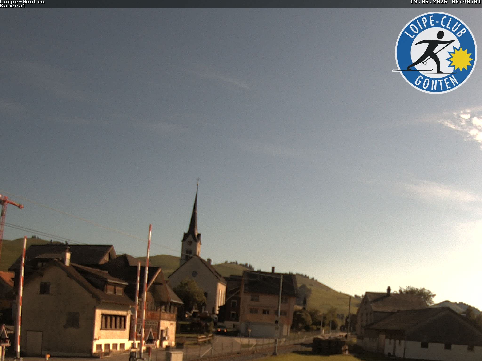 Archiv Foto Webcam Gonten - Blick zur Kirche