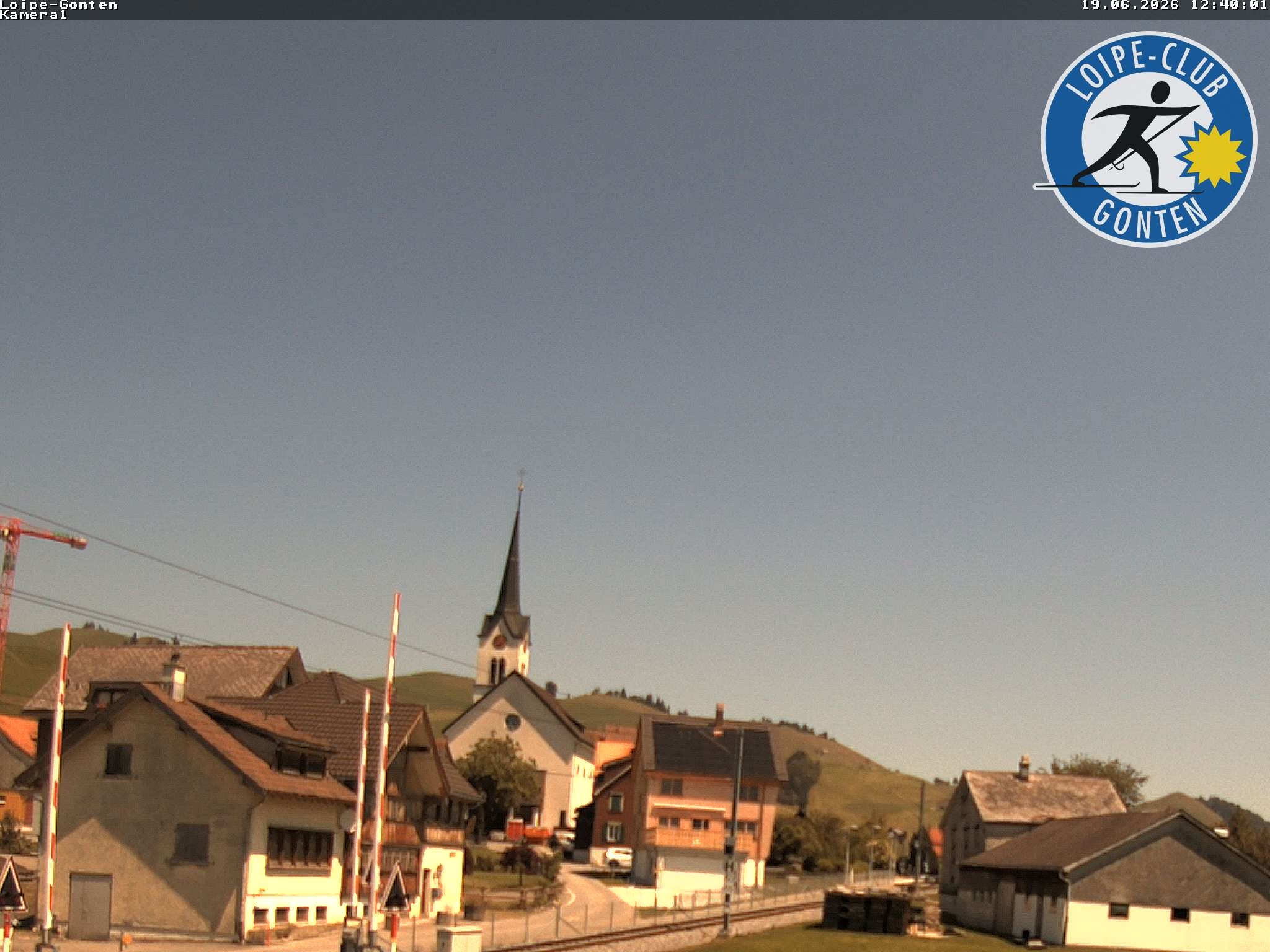 Archiv Foto Webcam Gonten - Blick zur Kirche