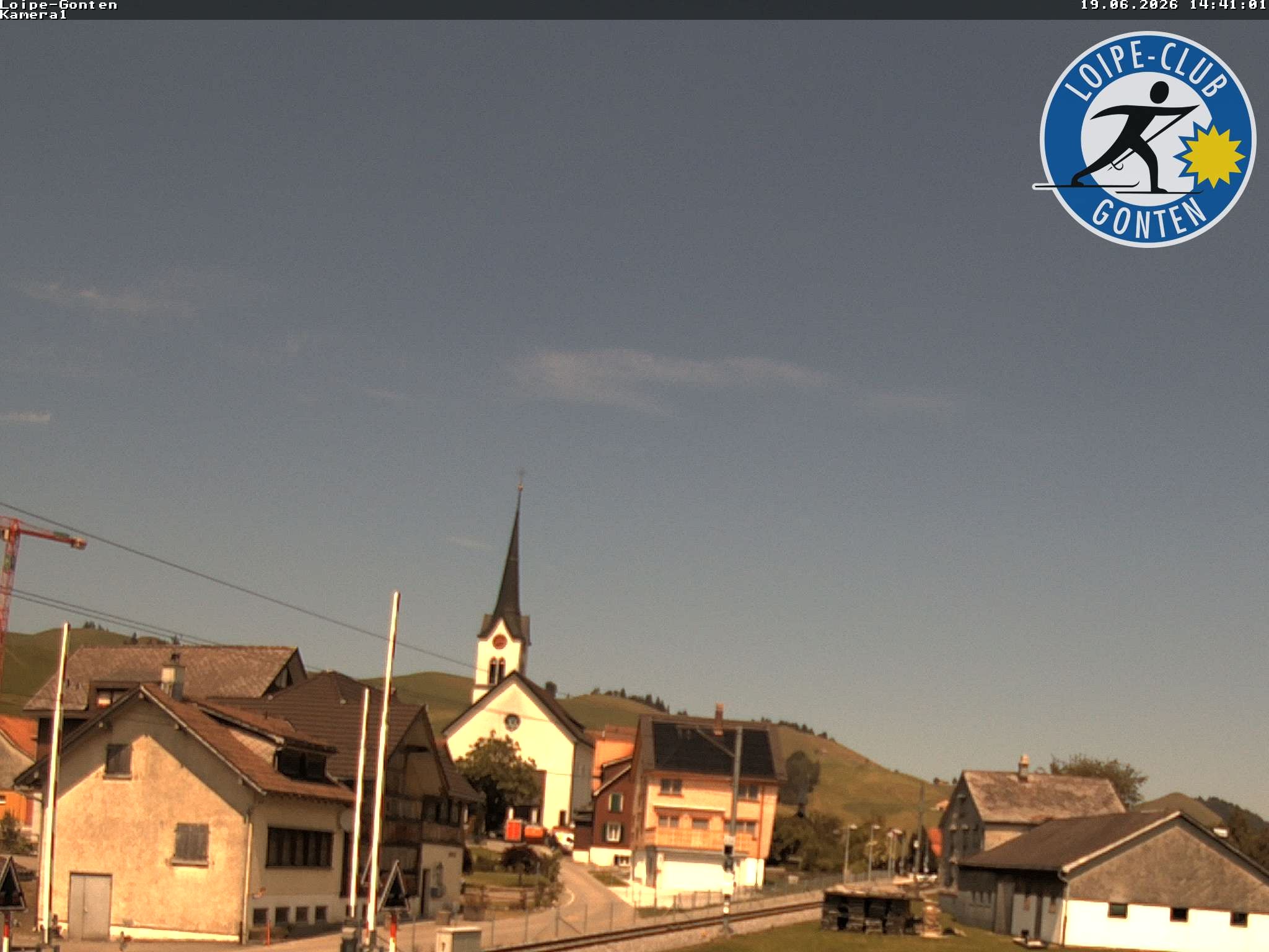 Archiv Foto Webcam Gonten - Blick zur Kirche