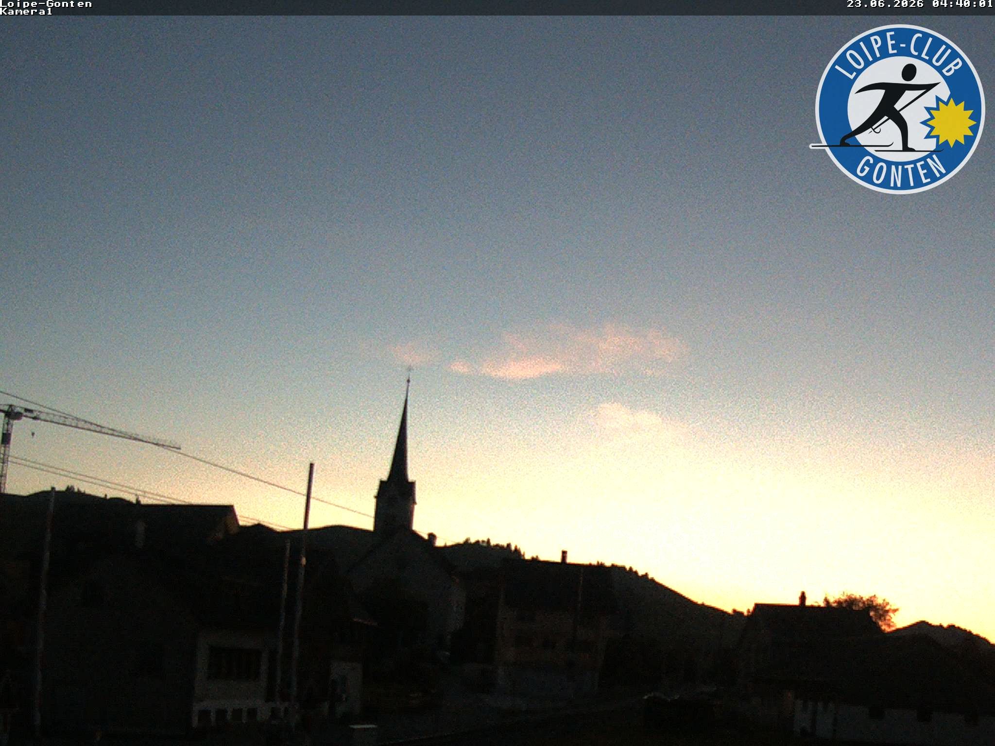 Archived image Webcam Gonten - Church