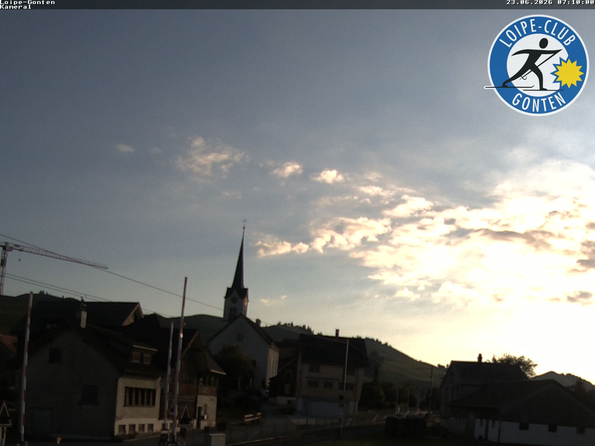 Archived image Webcam Gonten - Church