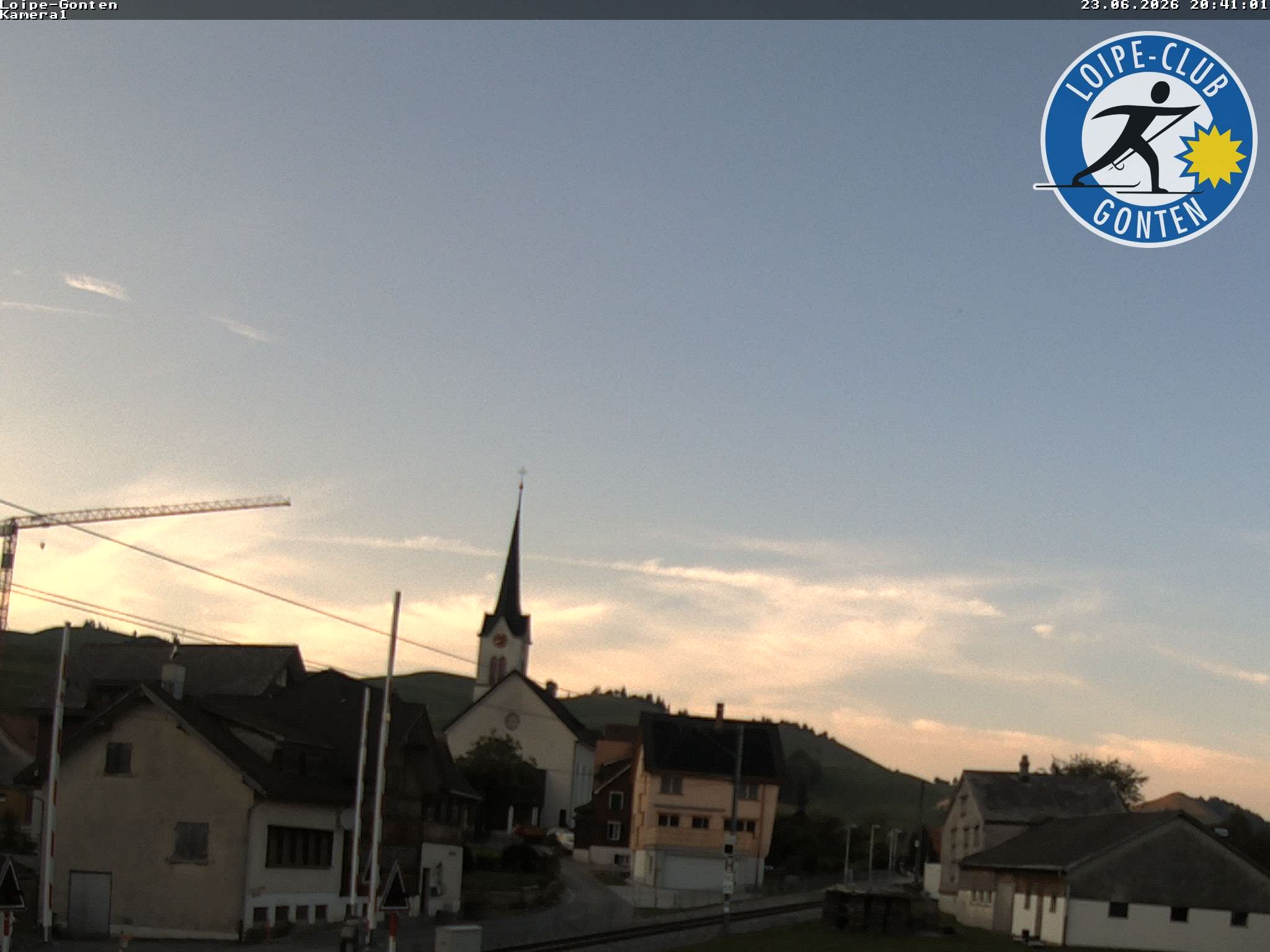 Archiv Foto Webcam Gonten - Blick zur Kirche