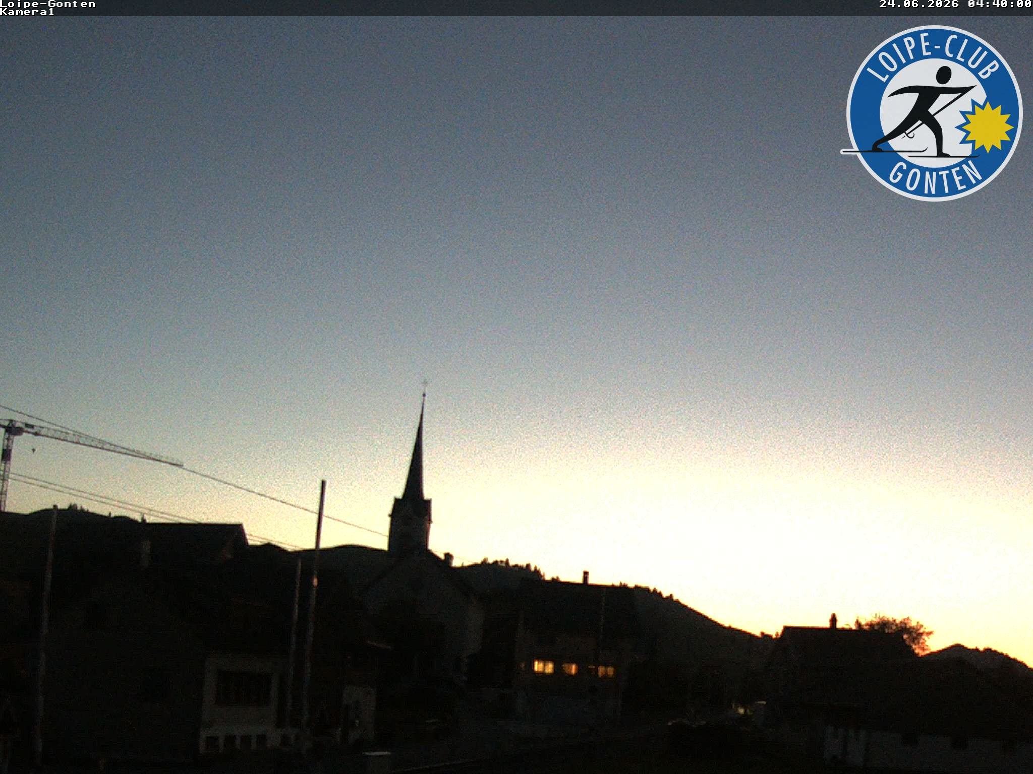 Archiv Foto Webcam Gonten - Blick zur Kirche