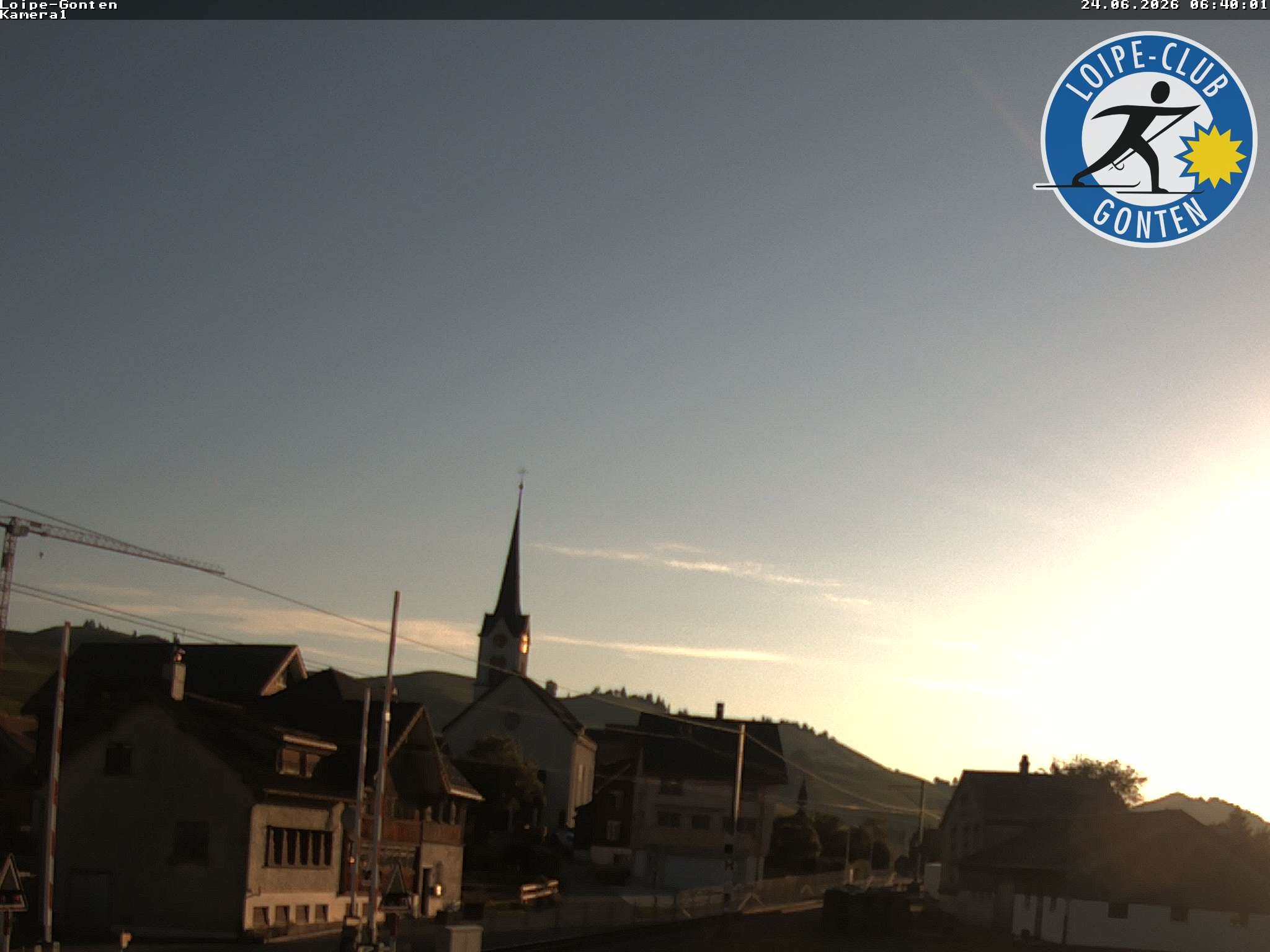 Archiv Foto Webcam Gonten - Blick zur Kirche