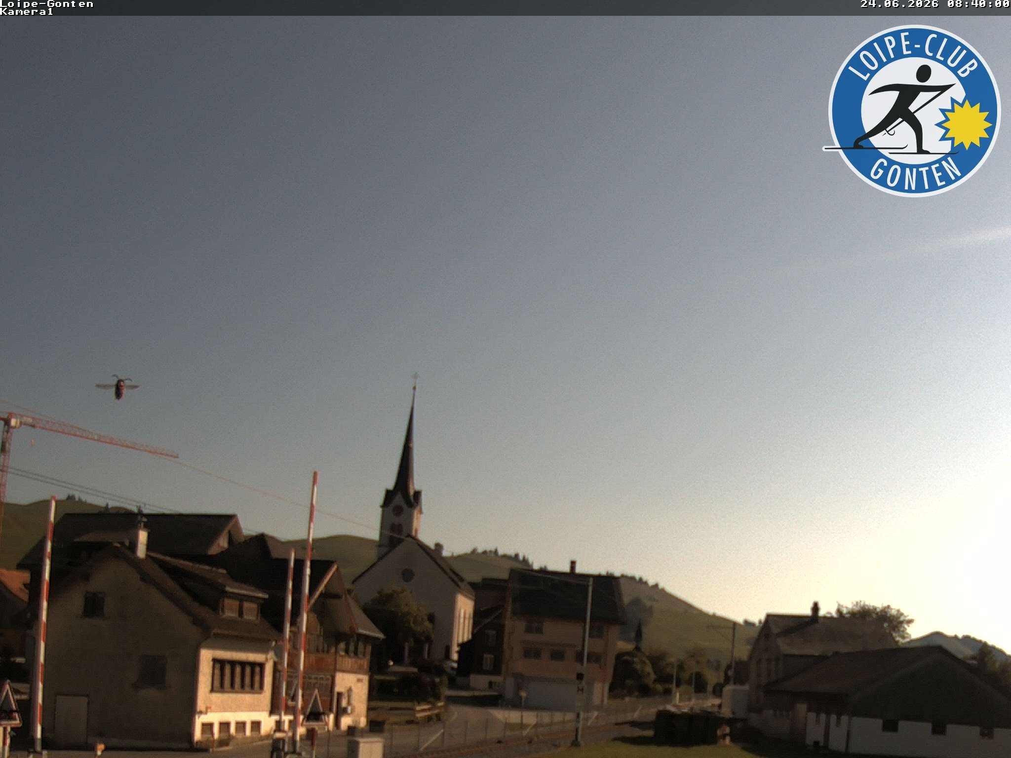 Archiv Foto Webcam Gonten - Blick zur Kirche