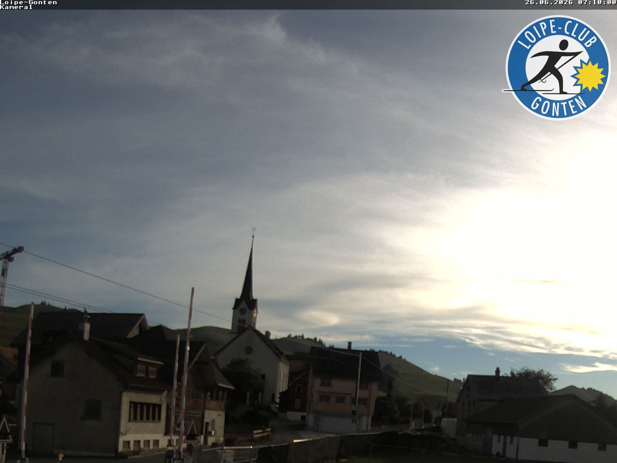 Archived image Webcam Gonten - Church