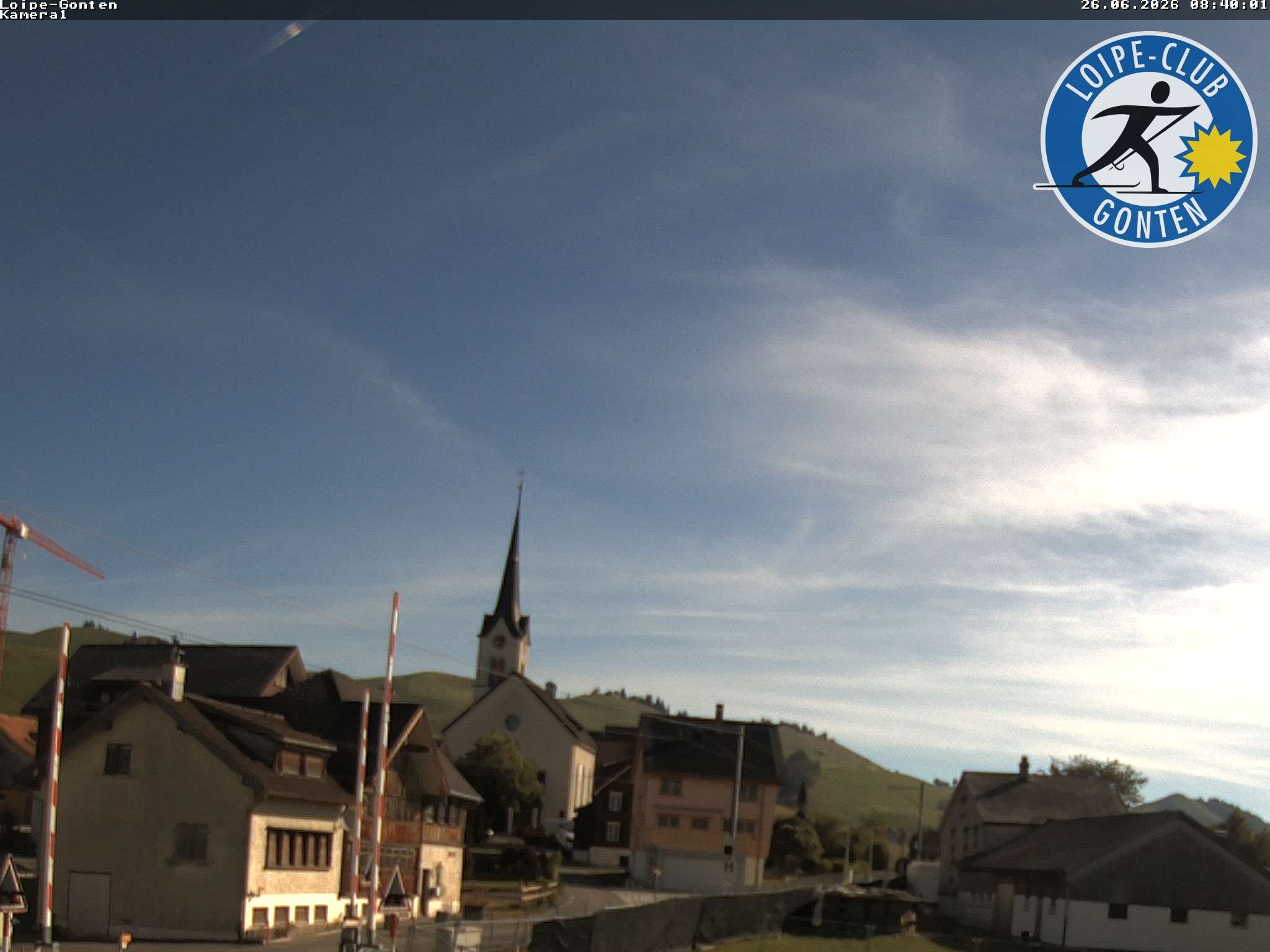 Archived image Webcam Gonten - Church