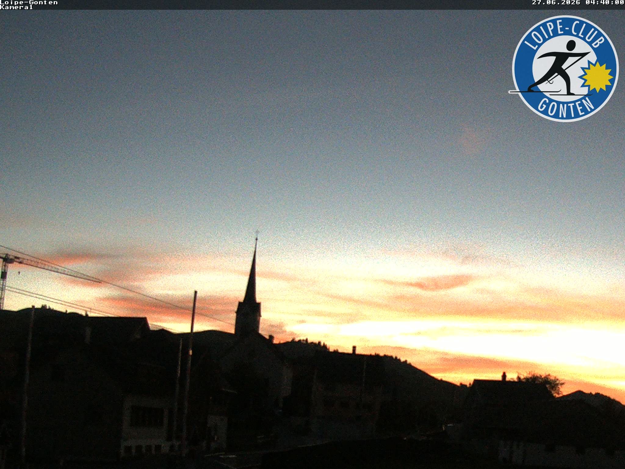 Archived image Webcam Gonten - Church
