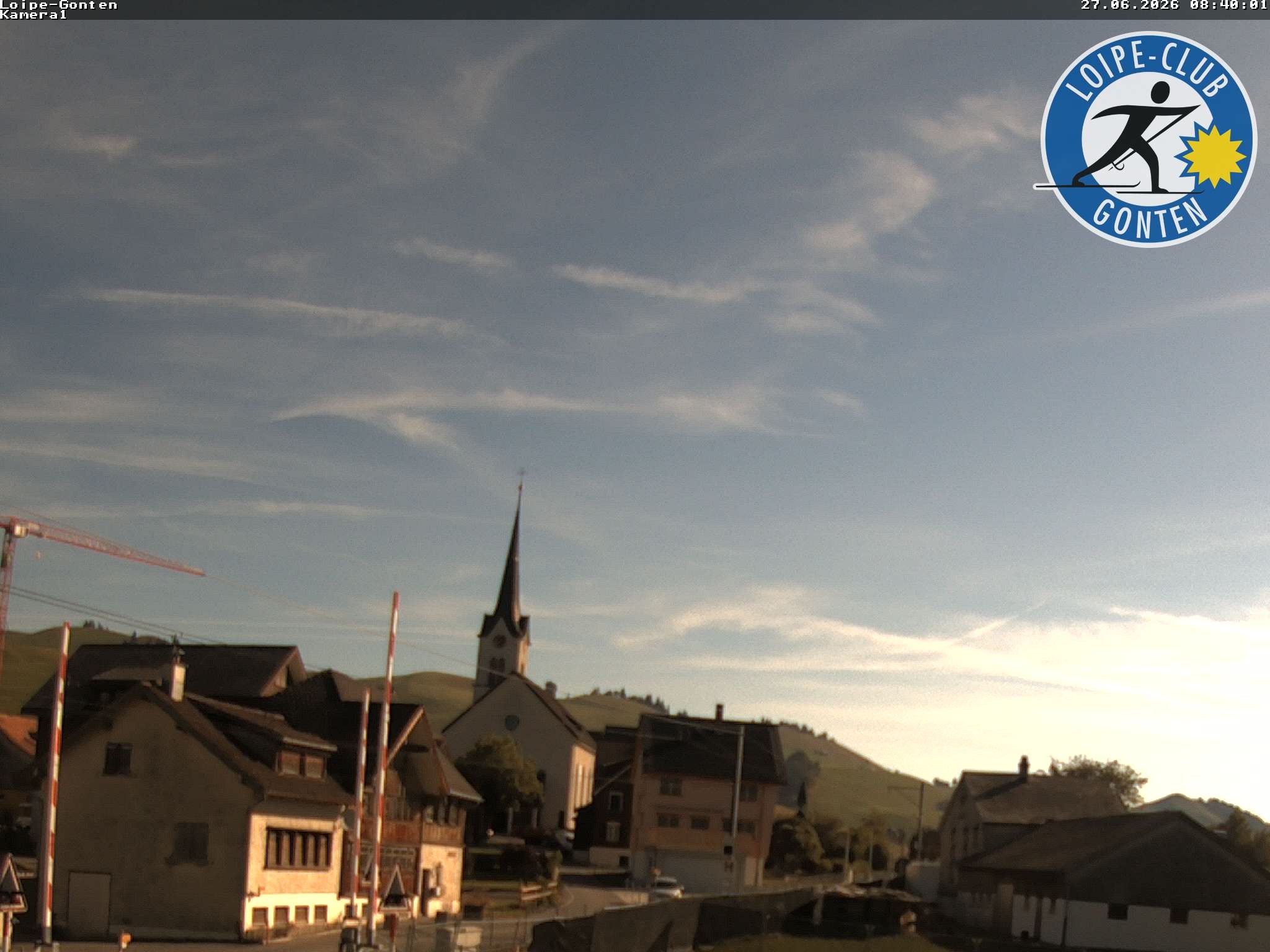 Archived image Webcam Gonten - Church