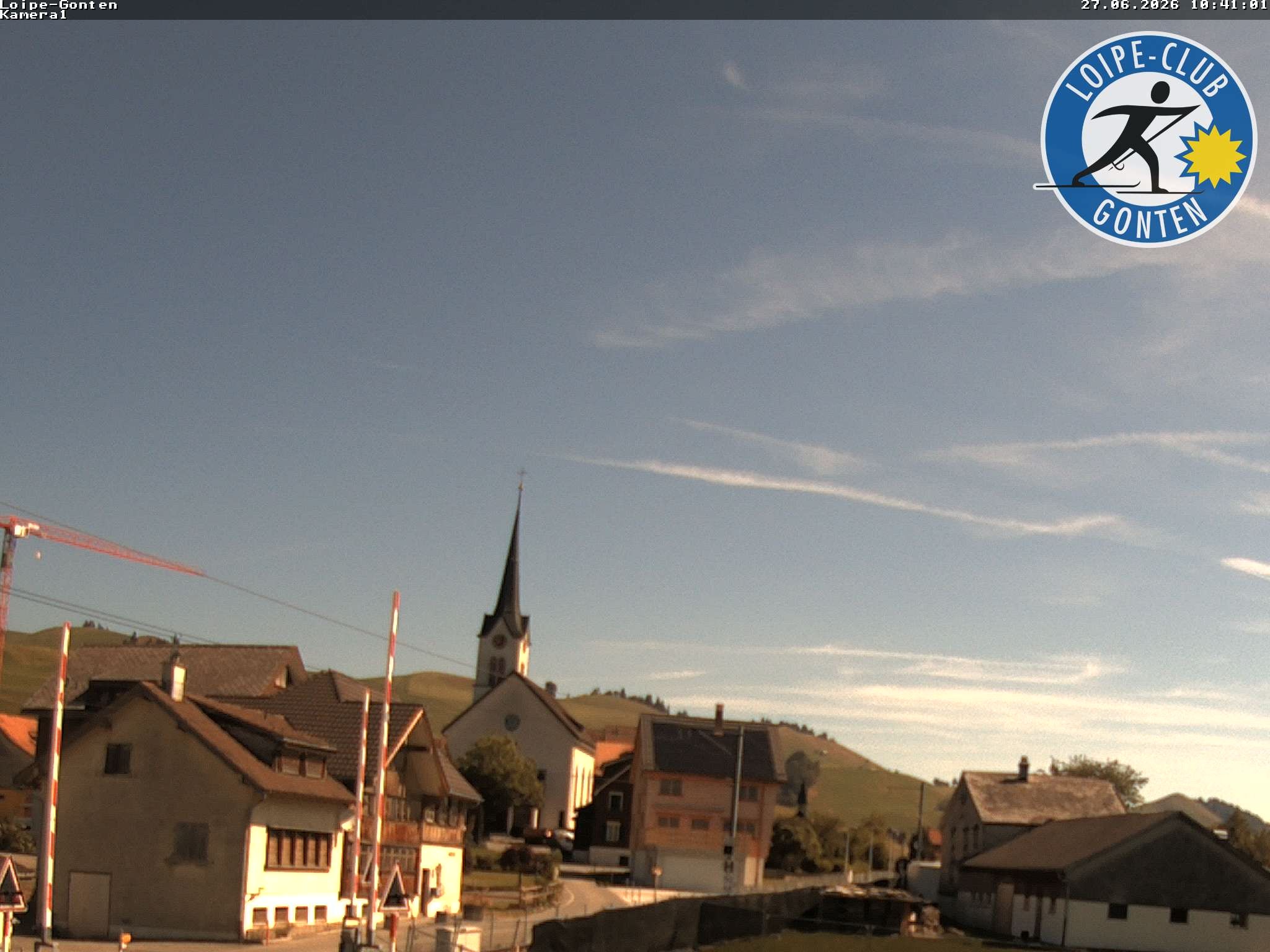 Archived image Webcam Gonten - Church